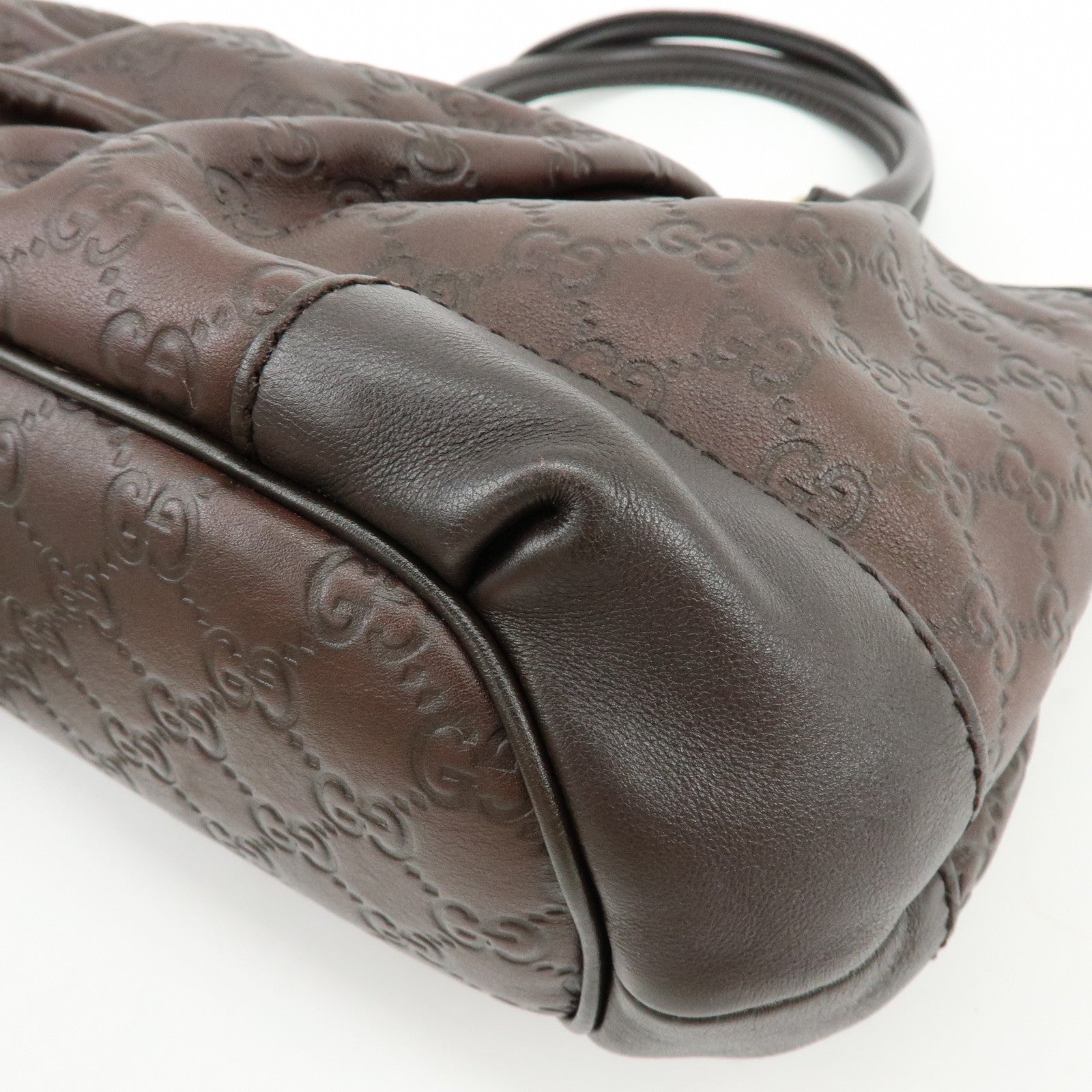 GUCCI Sukey Interlocking G Guccissima Leather 2Way Shoulder Bag 247902