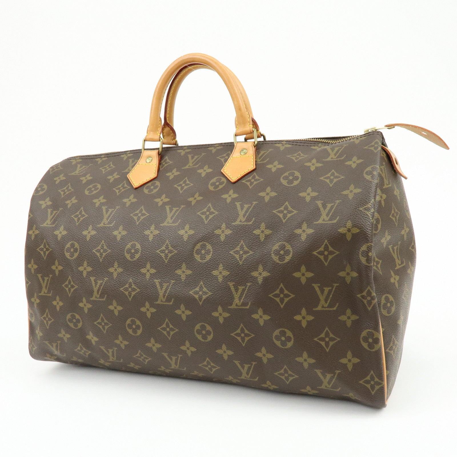 Louis Vuitton Monogram Speedy 40 Hand Bag Boston Bag Brown M41522