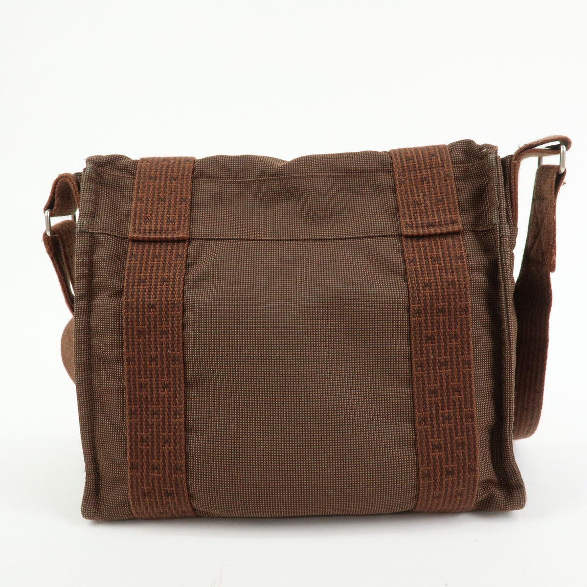 HERMES Herline Bassac PM Fourre Tout Shoulder Bag Crossbody Bag Brown