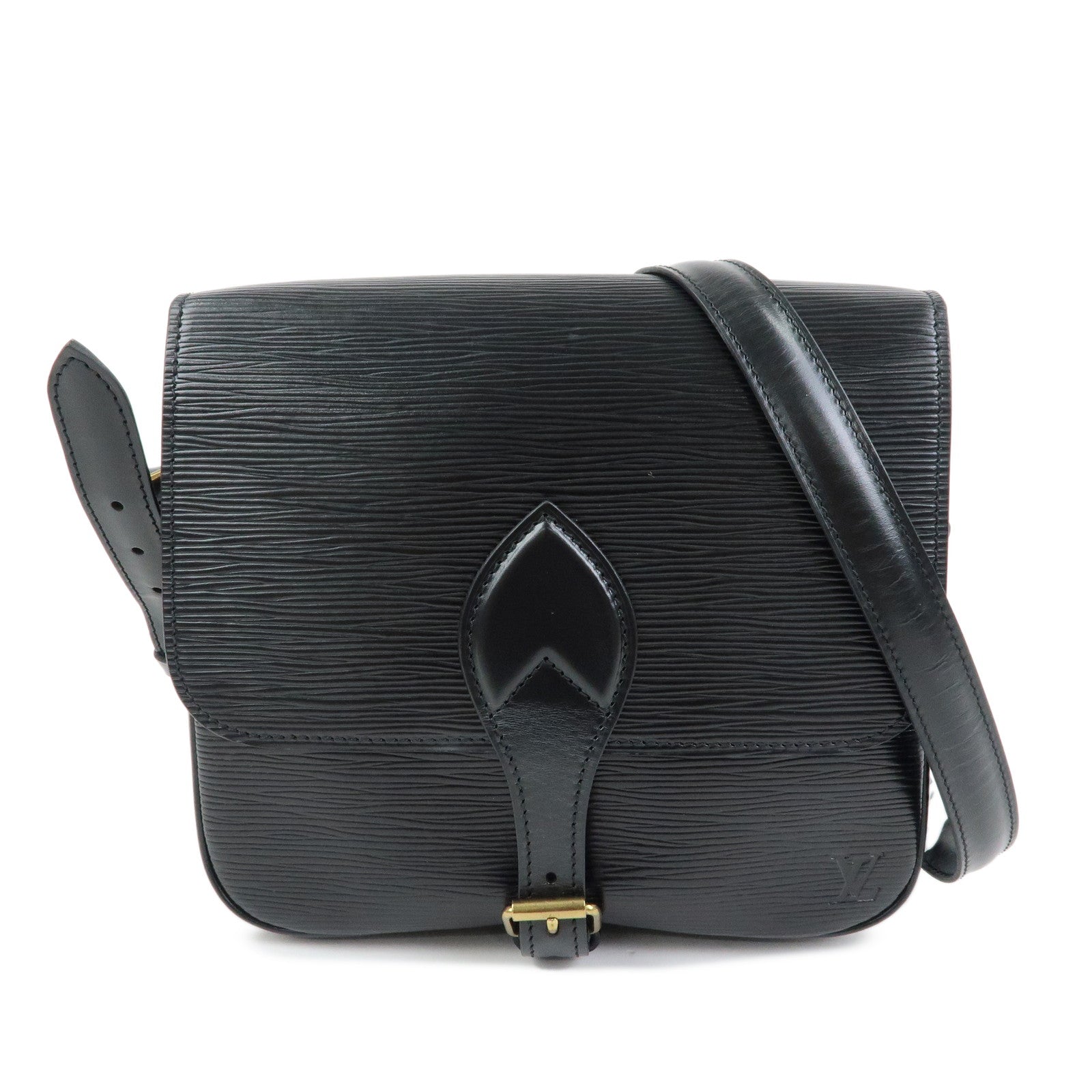 Louis Vuitton Epi Cartouchiere Shoulder Crossbody Bag Noir M52242