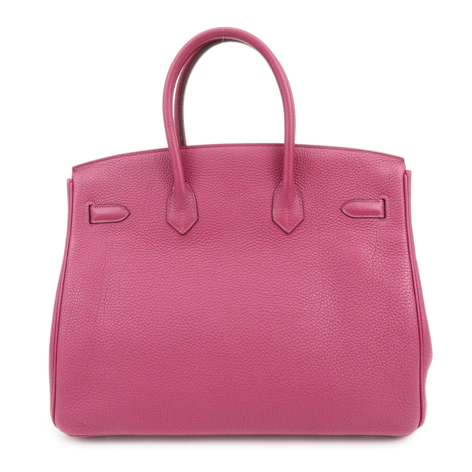 HERMES Birkin 35 Togo Leather Hand Bag □O Stamped Tosca Purple