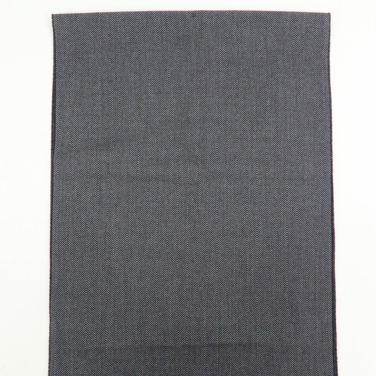 GUCCI Historia Wool 100% Scarf Crest Herringbone Gray