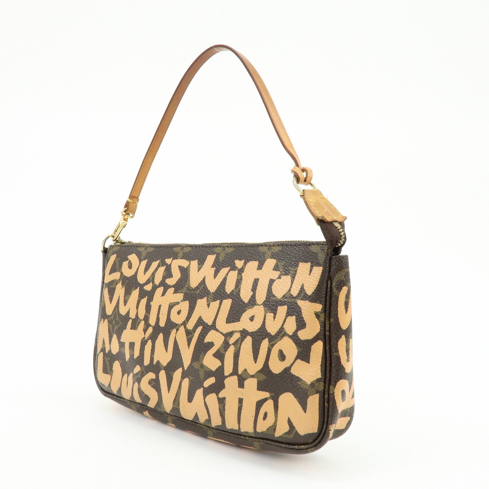 Louis Vuitton Monogram Graffiti Pochette Accessoires Hand Bag M92193