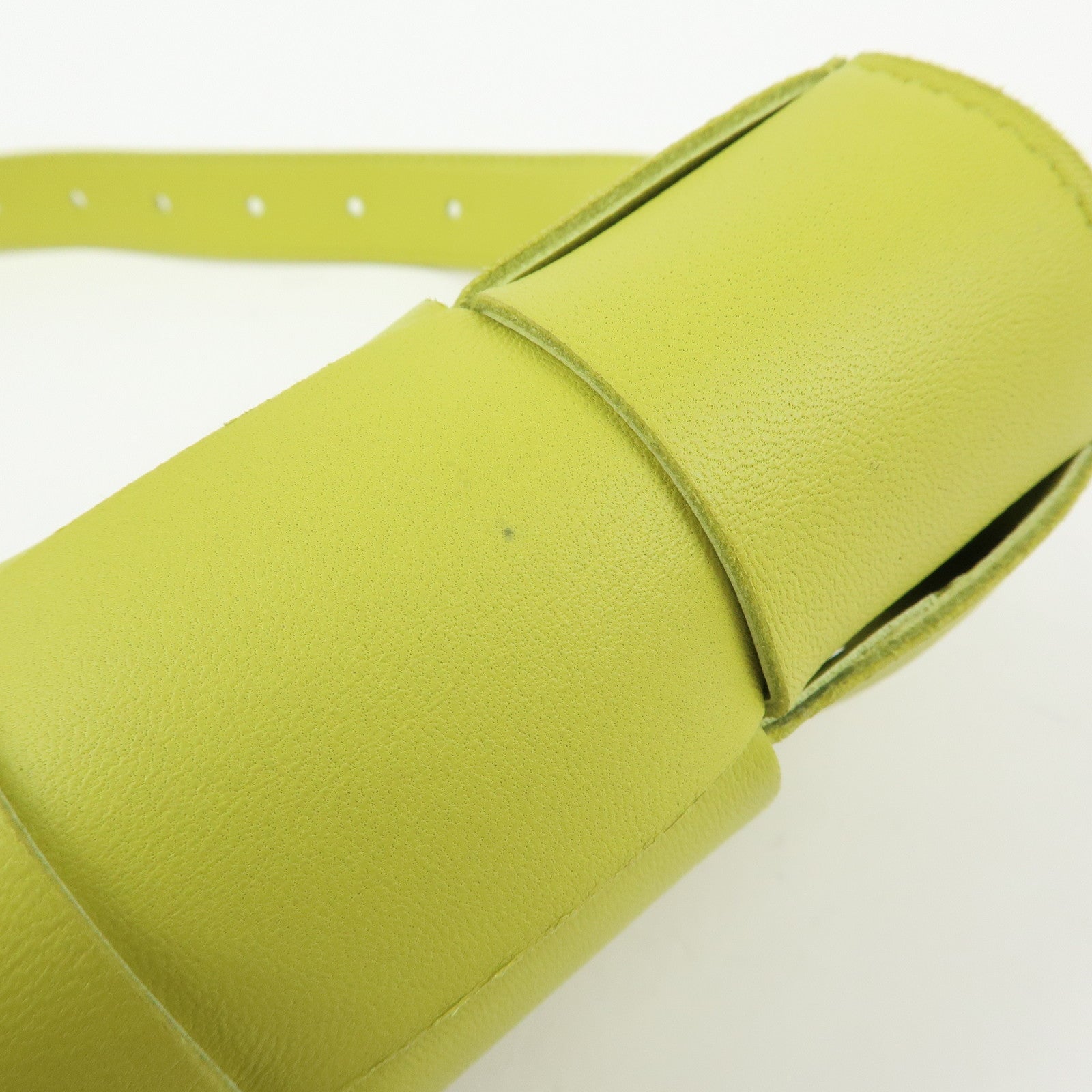 BOTTEGA VENETA Cassette Intrecciato Leather Belt Bag Waist Bag Green