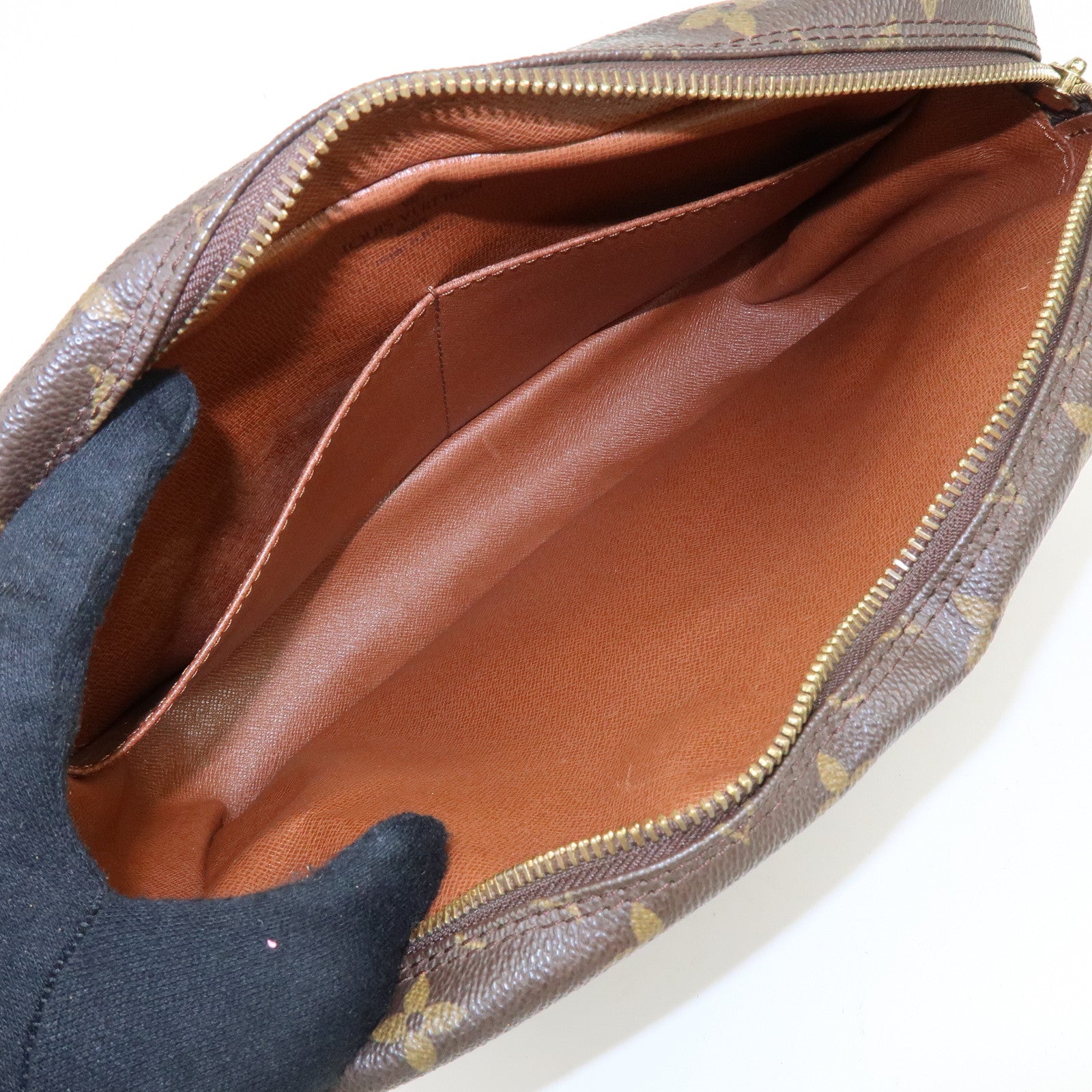Louis Vuitton Monogram Compiegne 28 Pouch Clutch Bag Brown M51845