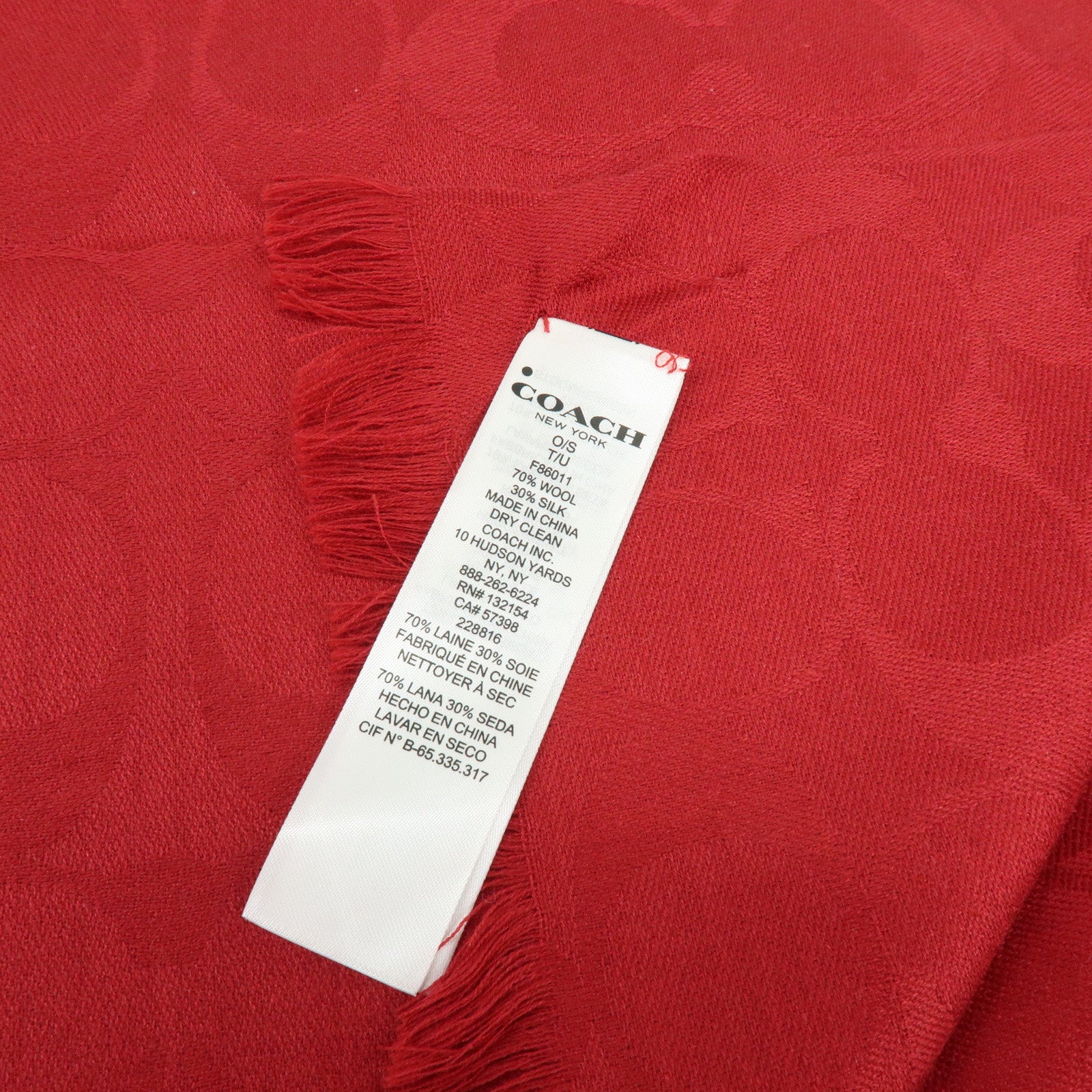 Christian Dior YSL ETRO COACH Lot of 5 Silk 100% Wool Scarf