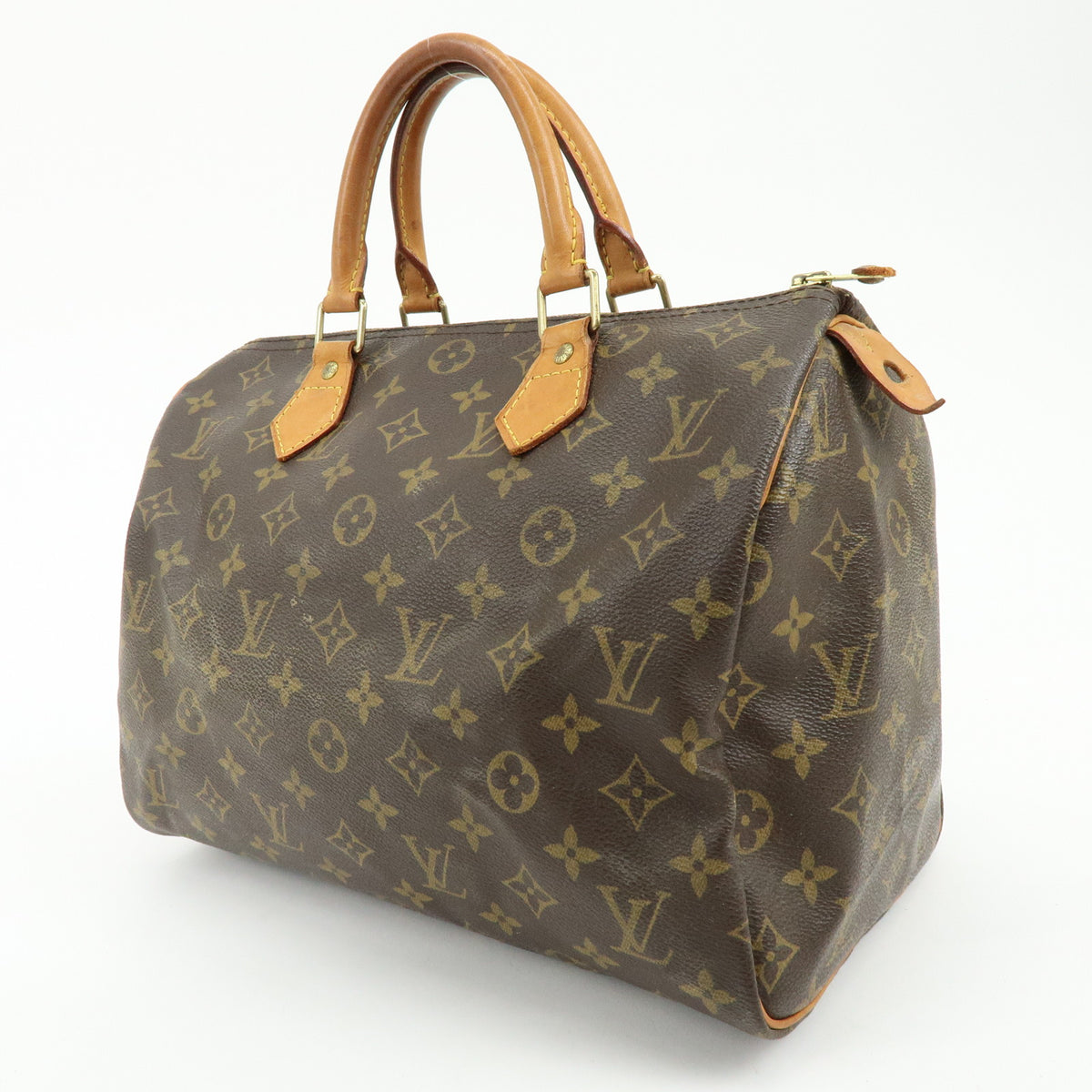 Louis Vuitton Monogram Speedy 30 Boston Bag Hand Bag Brown M41526