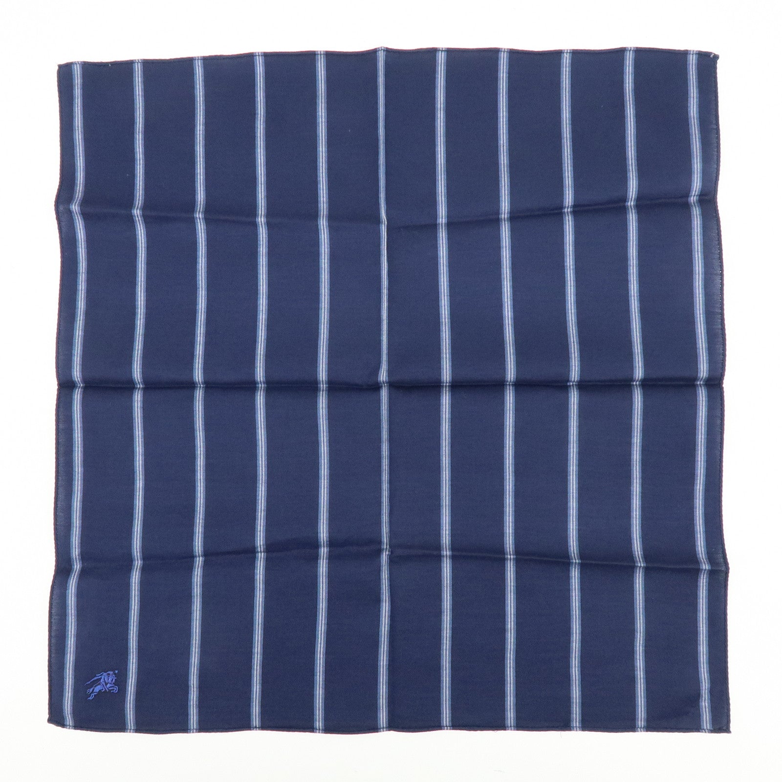 BURBERRY Lot of 3 Silk Cotton Scarf Nova Plaid Navy White Red