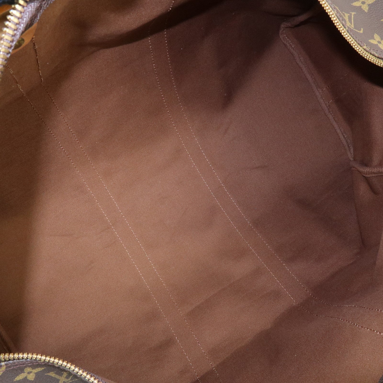 Louis Vuitton Monogram Keep All 50 Bandouliere Boston Bag Brown M41416