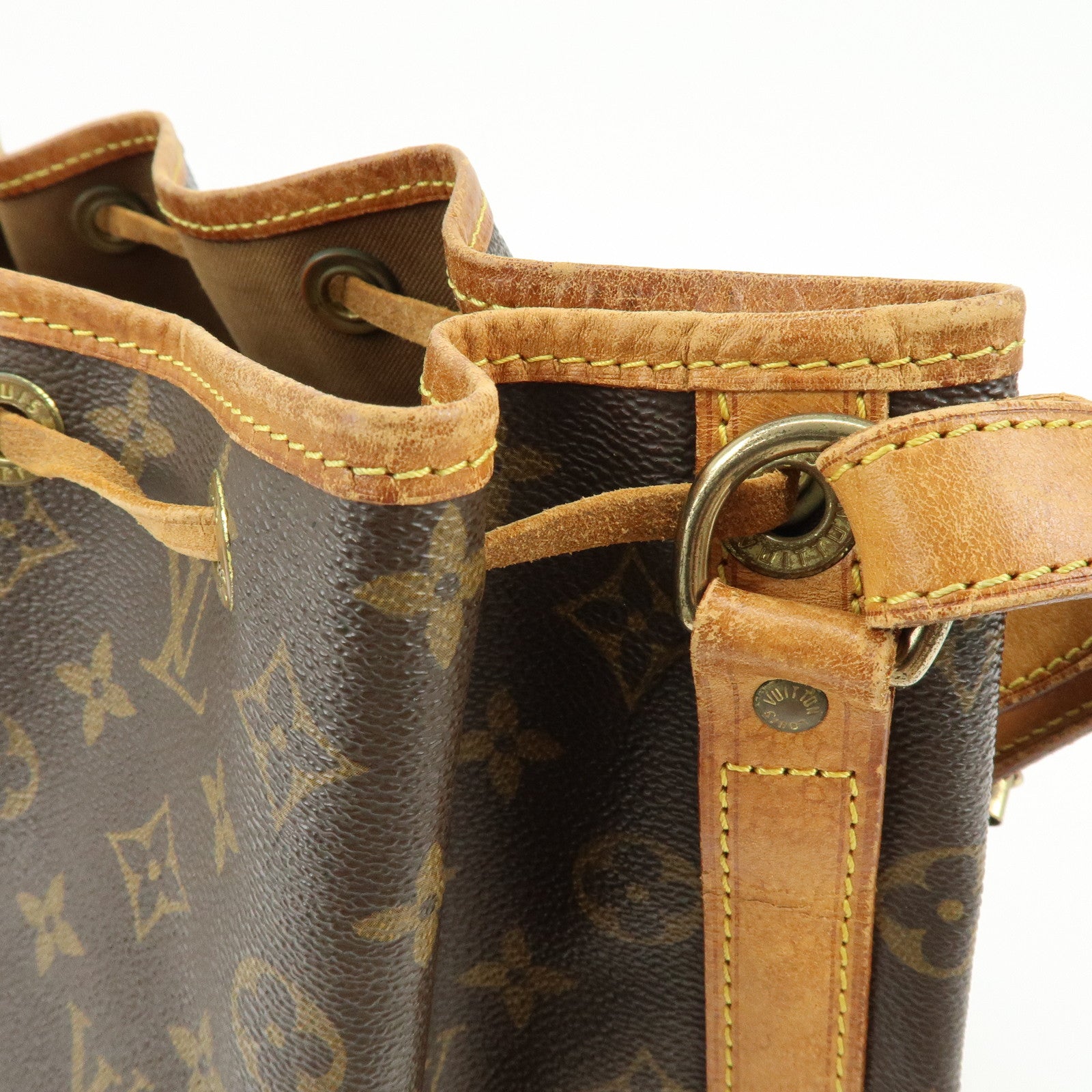 Louis Vuitton Monogram Canvas Petit Noe Shoulder Bag Brown M42226