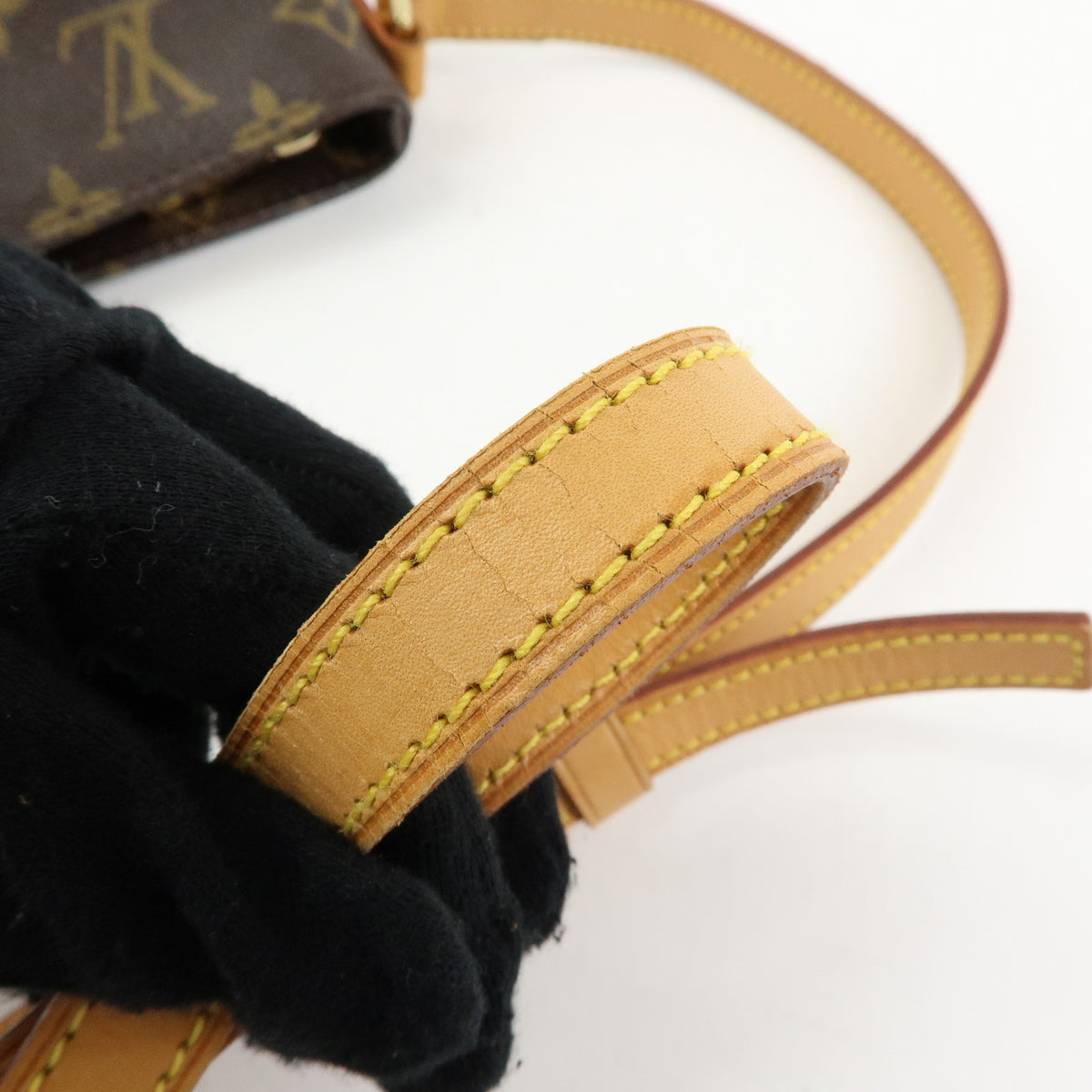 Louis Vuitton Monogram Trotteur Canvas Shoulder Bag Brown M51240