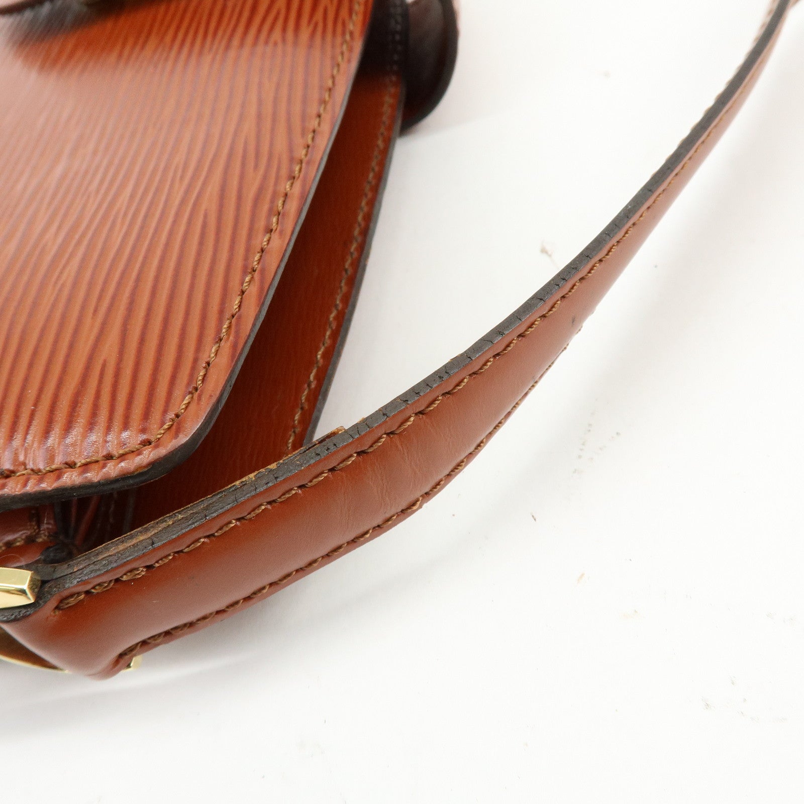 Louis Vuitton Epi Leather Capucines Shoulder Bag Kenya Brown M52343