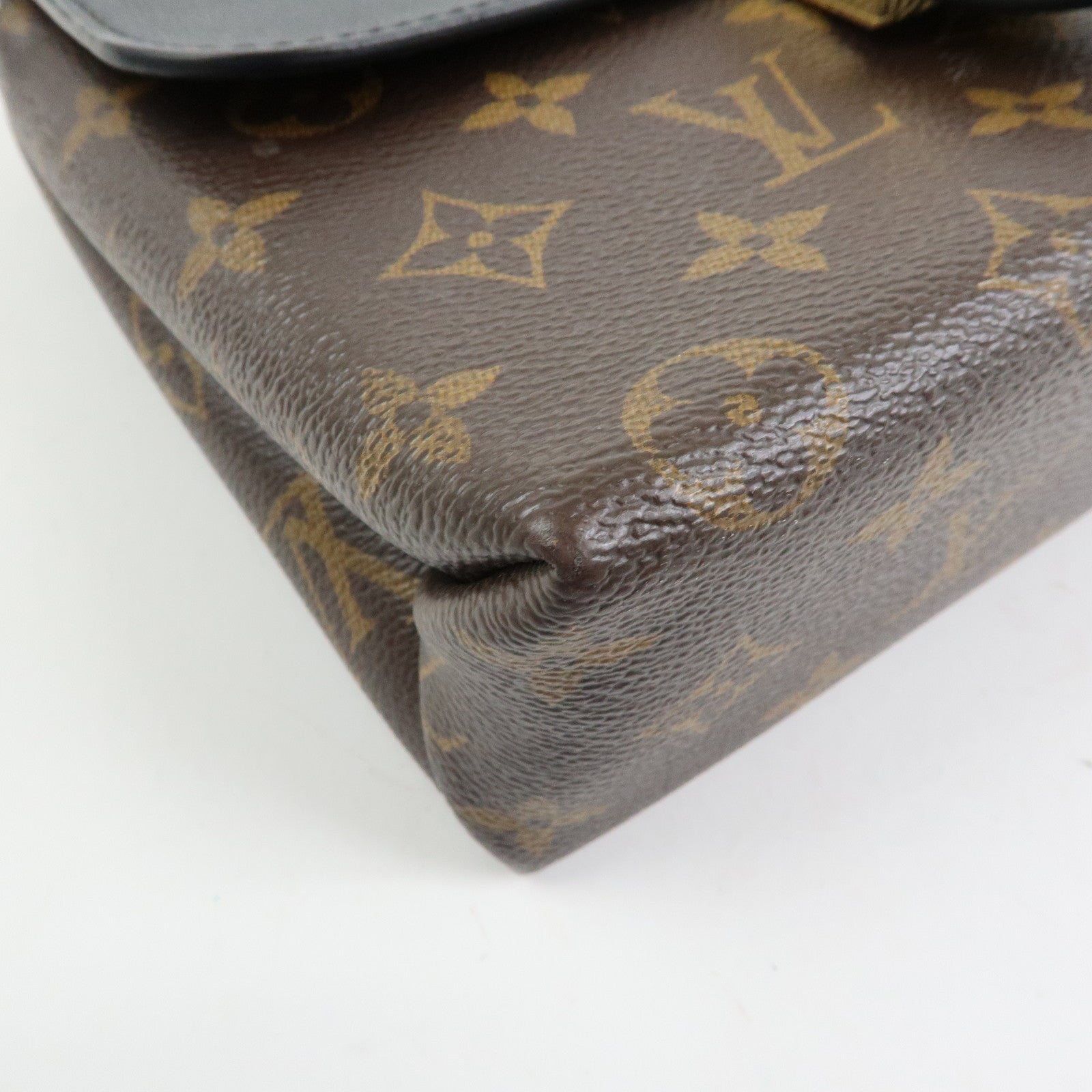 Louis Vuitton Monogram Locky BB 2Way Shoulder Bag Brown Noir M44141