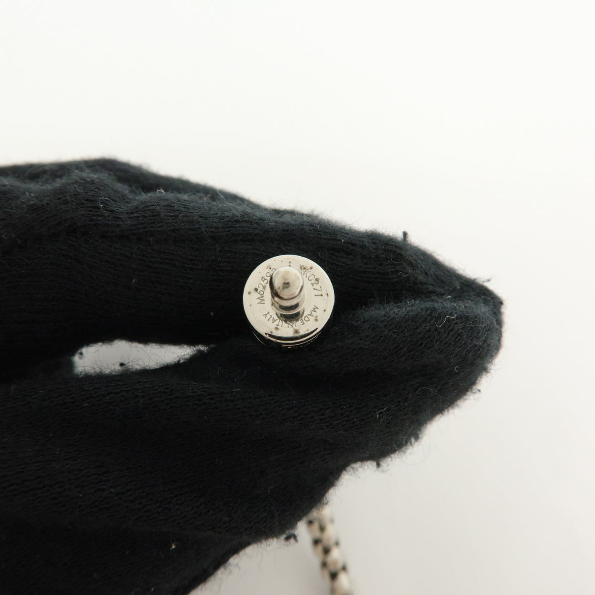 Louis Vuitton Monogram Eclips Metal Chain Bracelet Silver M62592