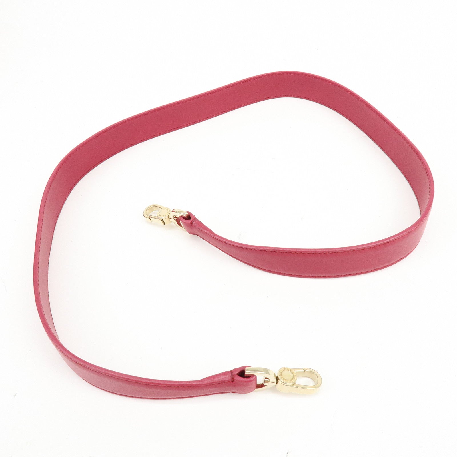 BVLGARI Isabella Rossellini Leather 2Way Bag Hand Bag Magenta