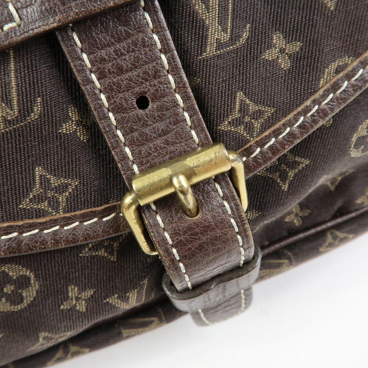 Louis Vuitton Monogram Mini Lin Saumur Shoulder Bag M95277