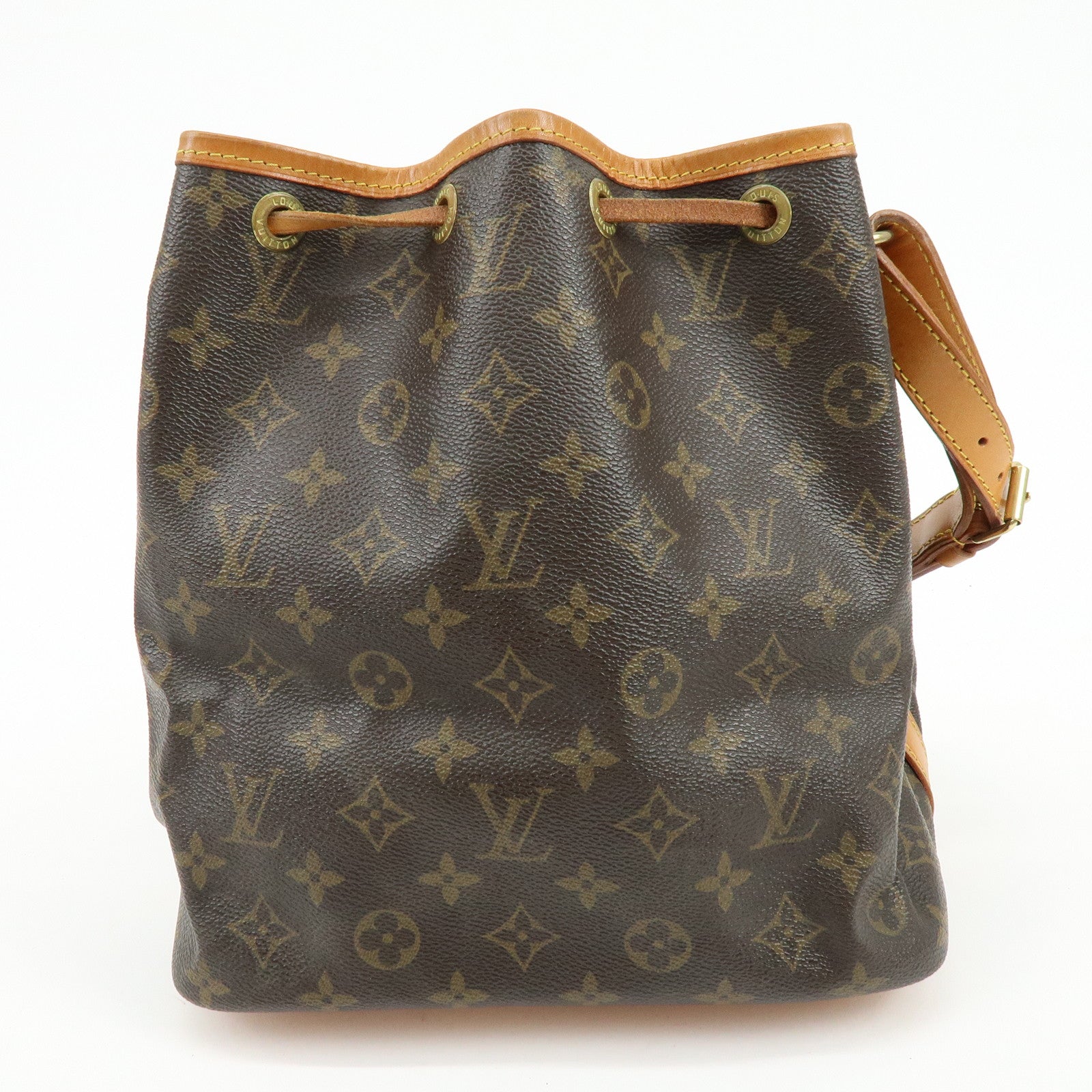 Louis Vuitton Monogram Canvas Petit Noe Shoulder Bag Brown M42226