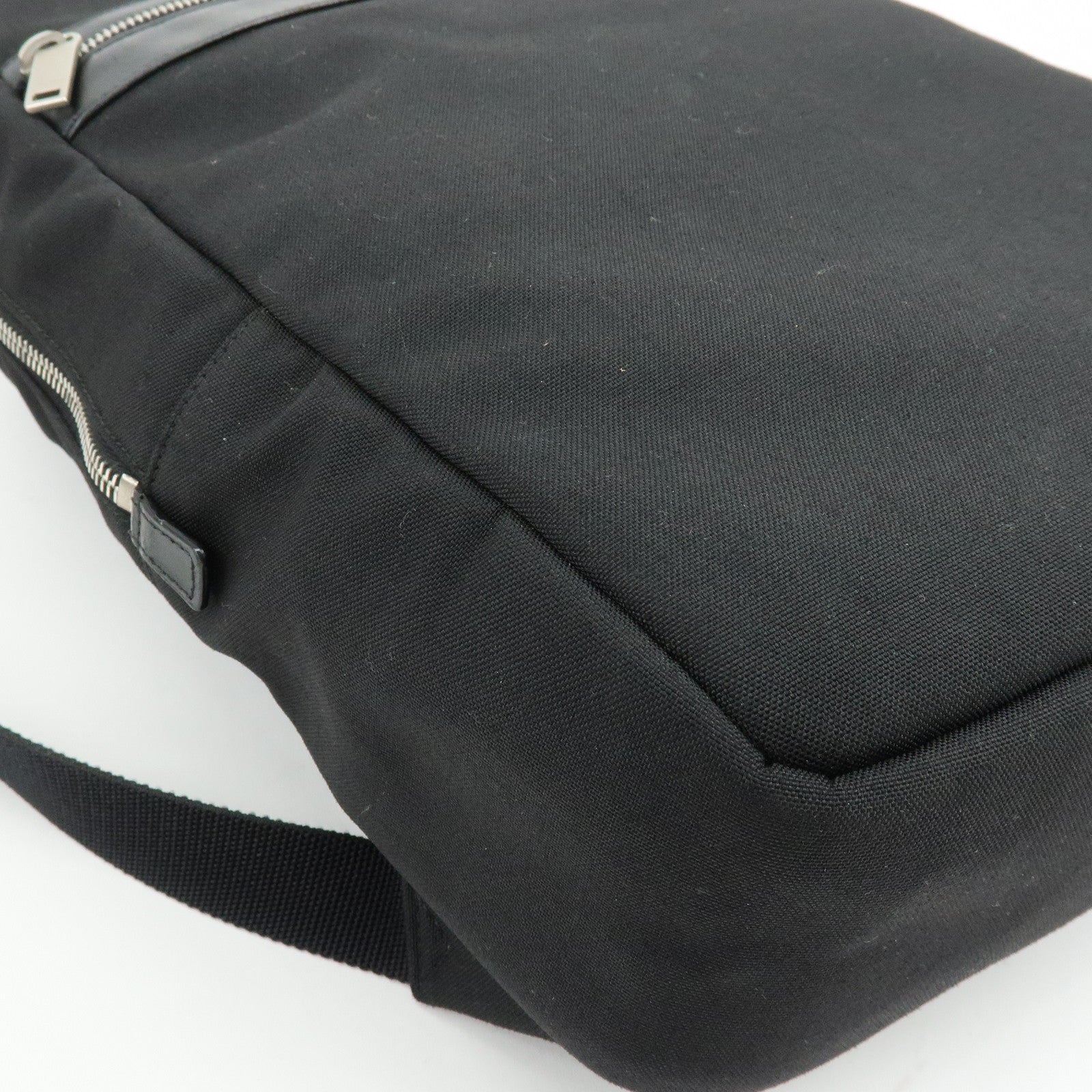 SAINT LAURENT PARIS Canvas Leather Sac City Laptop Backpack 533232