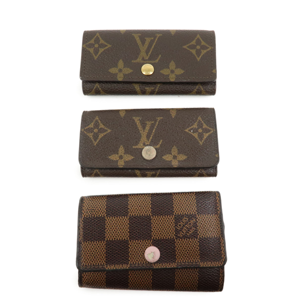 Louis Vuitton Lot of 3 Monogram Damier Key Case M69517 M60705 N41624