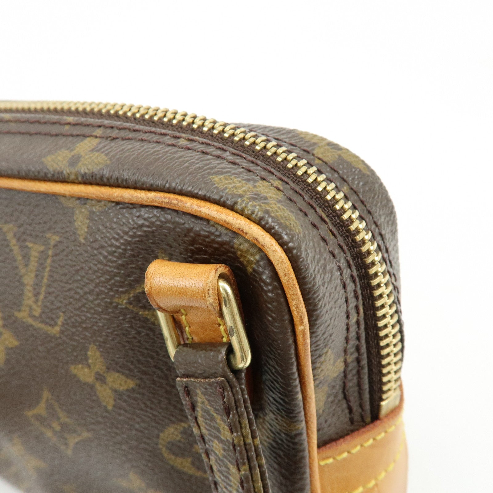 Louis Vuitton Monogram Pochette Marly Bandouliere Bag Brown M51828