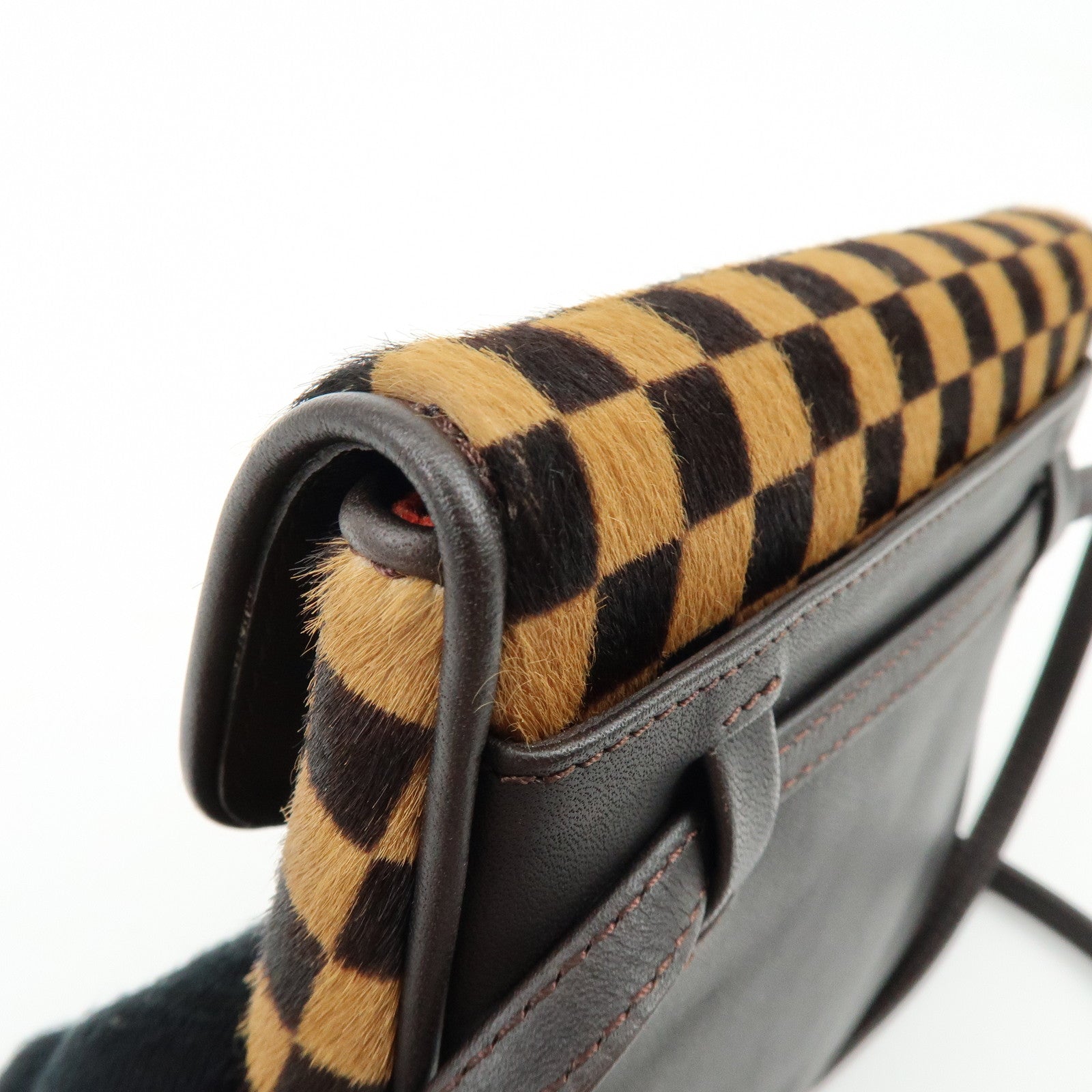 Louis Vuitton Damier Sauvage Gazelle Beige Shoulder Bag M92130