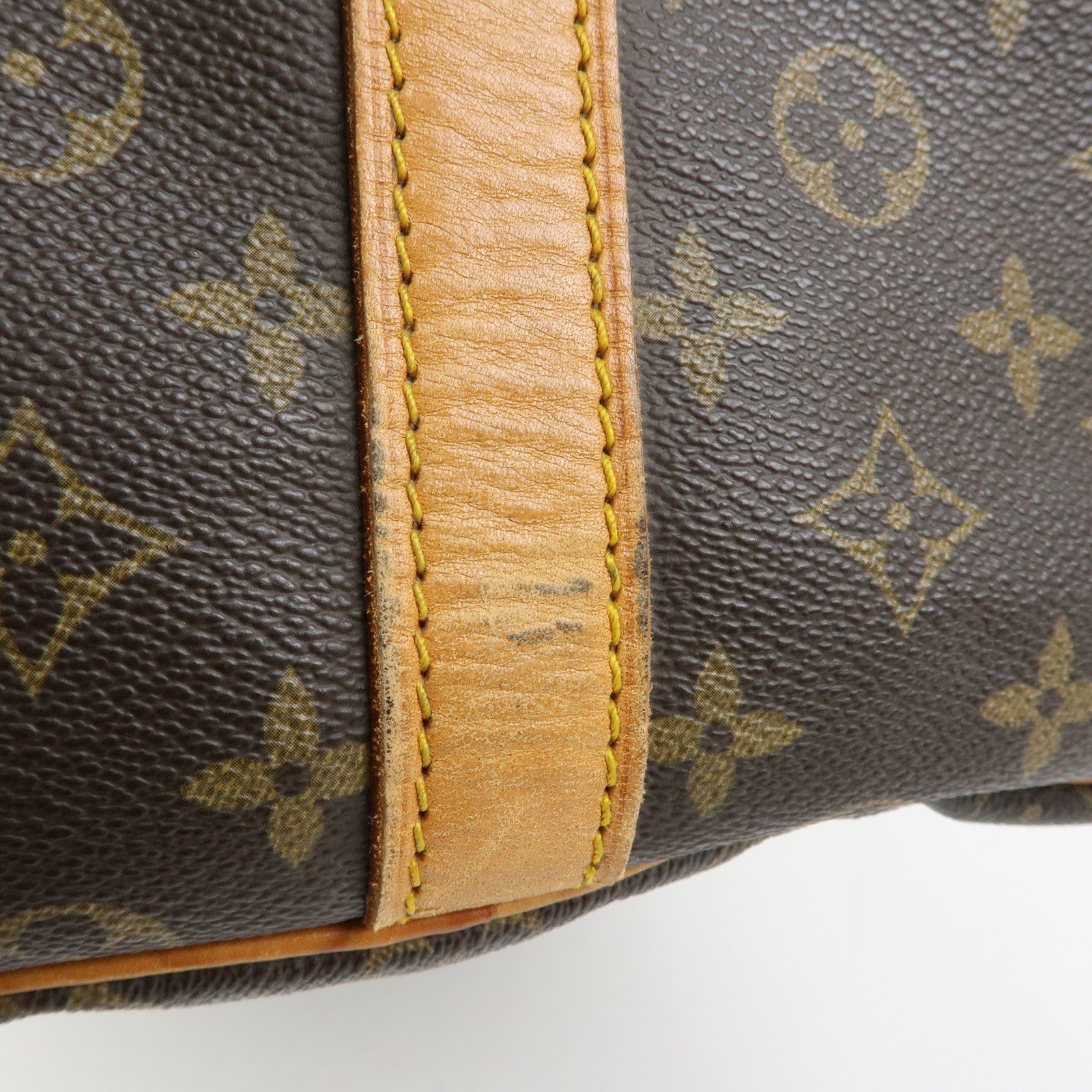 Louis Vuitton Keep All Bandouliere 55 Boston Bag Hand Bag Brown M41414