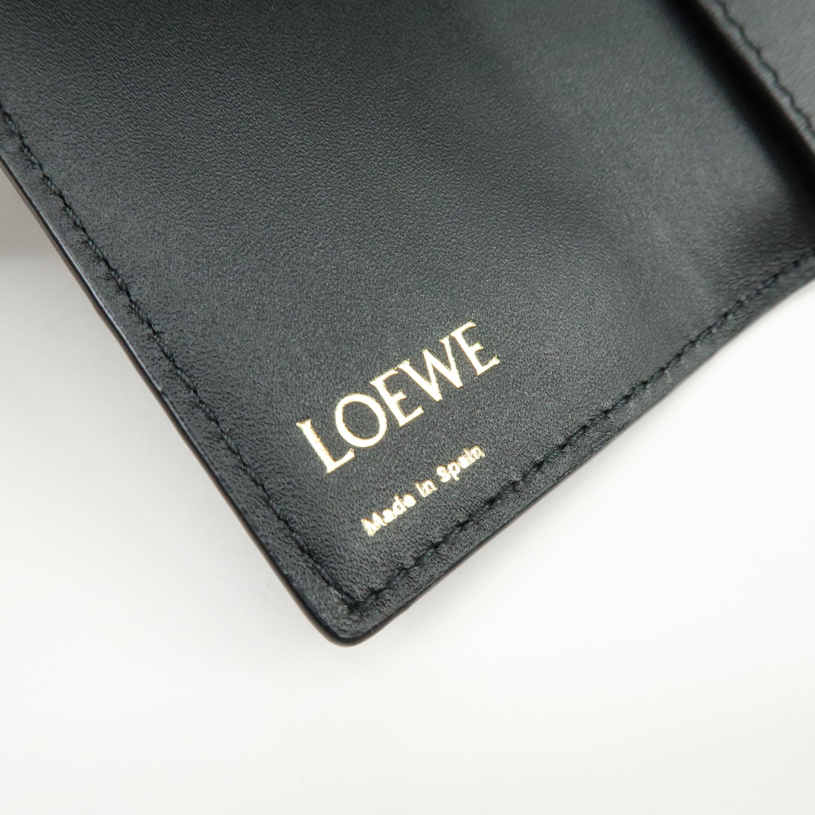 LOEWE Repeat Anagram Calf Leather 6 Ring Key Case Key Holder Black