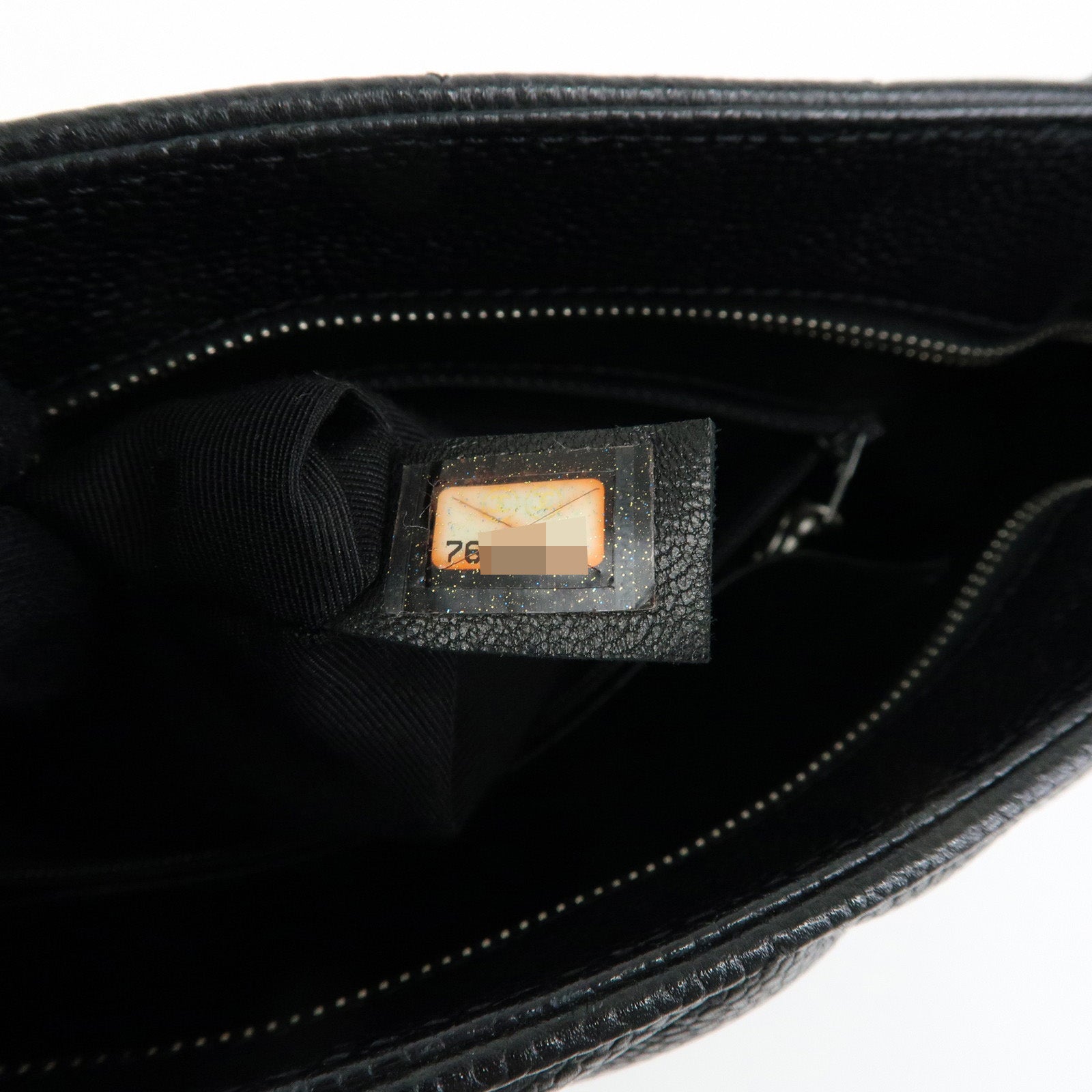CHANEL Matelasse COCO Mark Medallion Tote Bag Hand Bag Black A01804