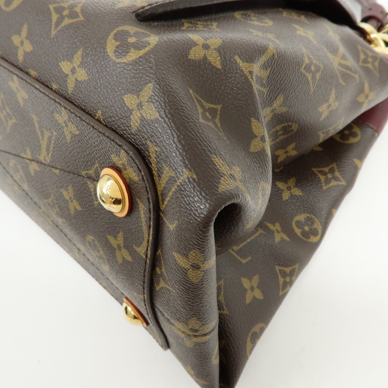 Louis Vuitton Monogram Olympe Canvas Hand Bag Shoulder Bag Brown M40579