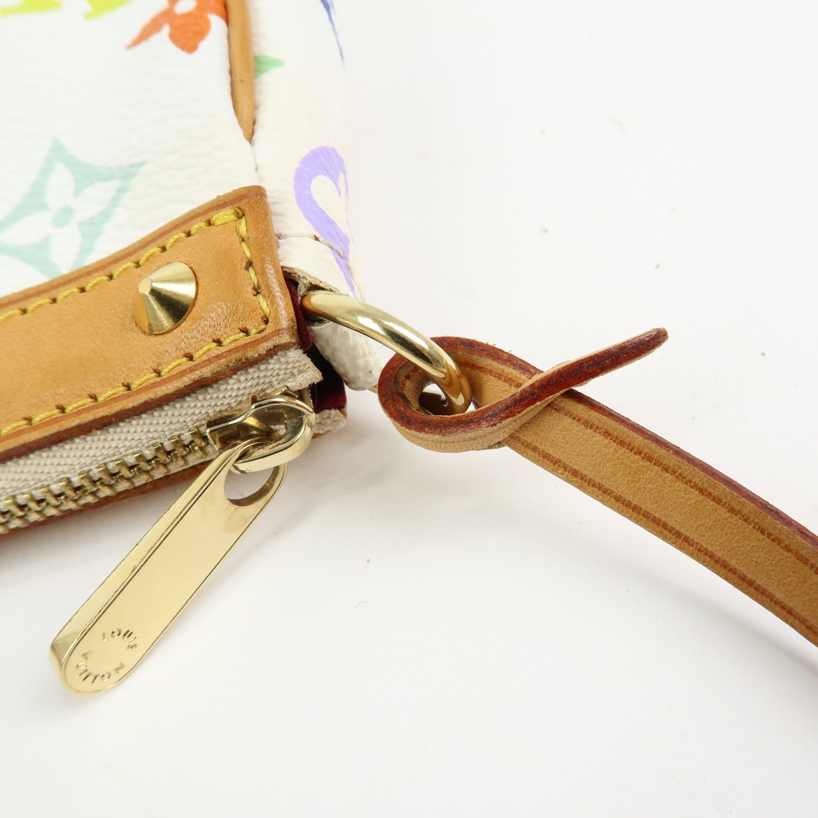 Louis Vuitton Monogram Multicolor Pochette Accessoires Blanc M92649