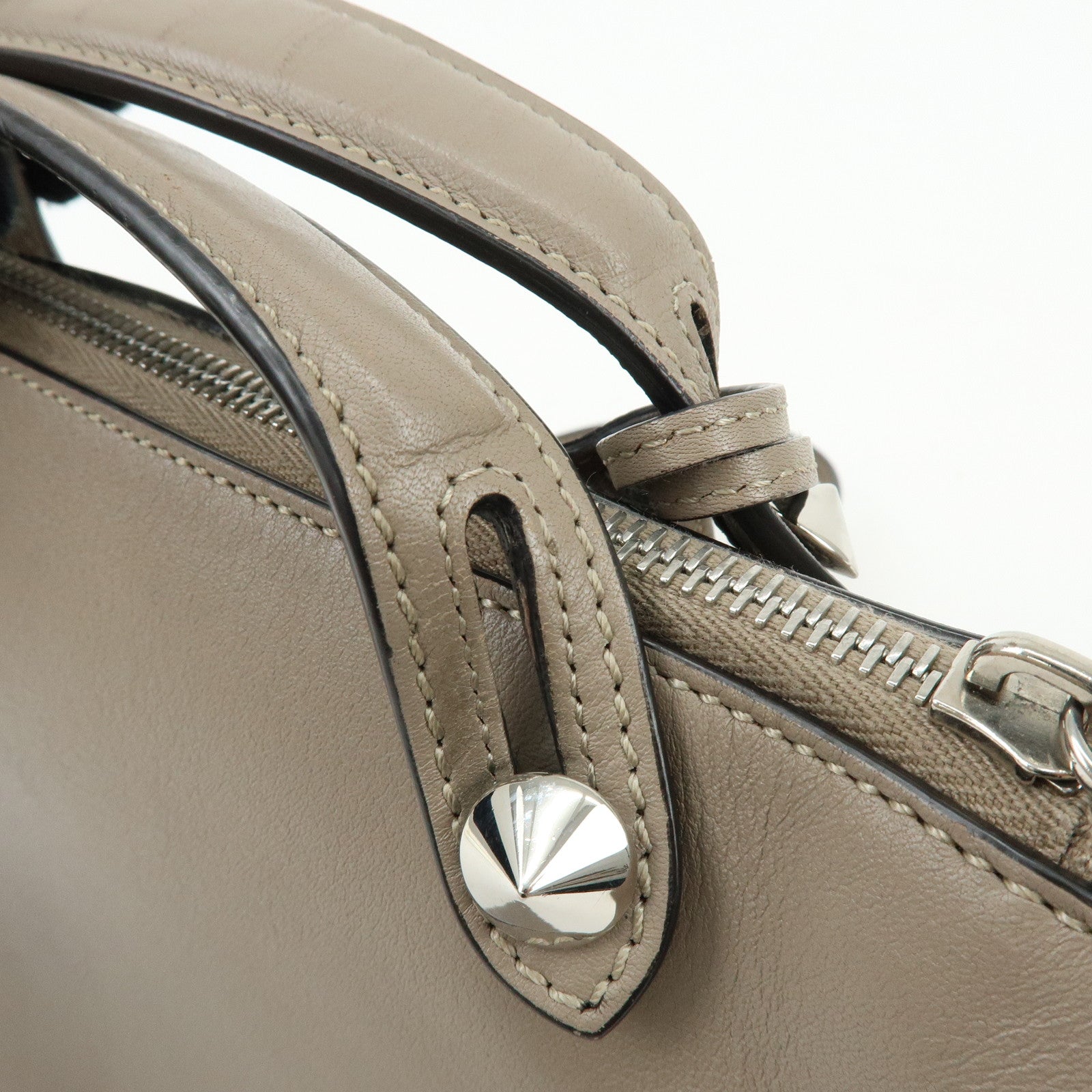 FENDI By The Way Calf Leather 2Way Bag Hand Bag Shoulder Bag 8BL146