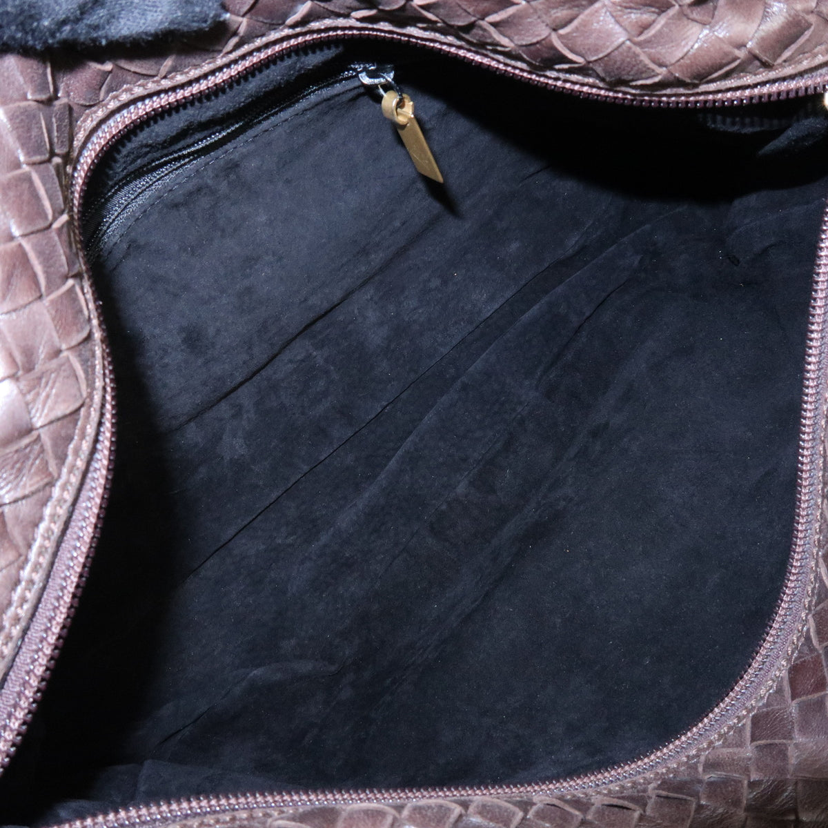 BOTTEGA VENETA Intrecciato Leather Shoulder Bag Hand Bag Brown