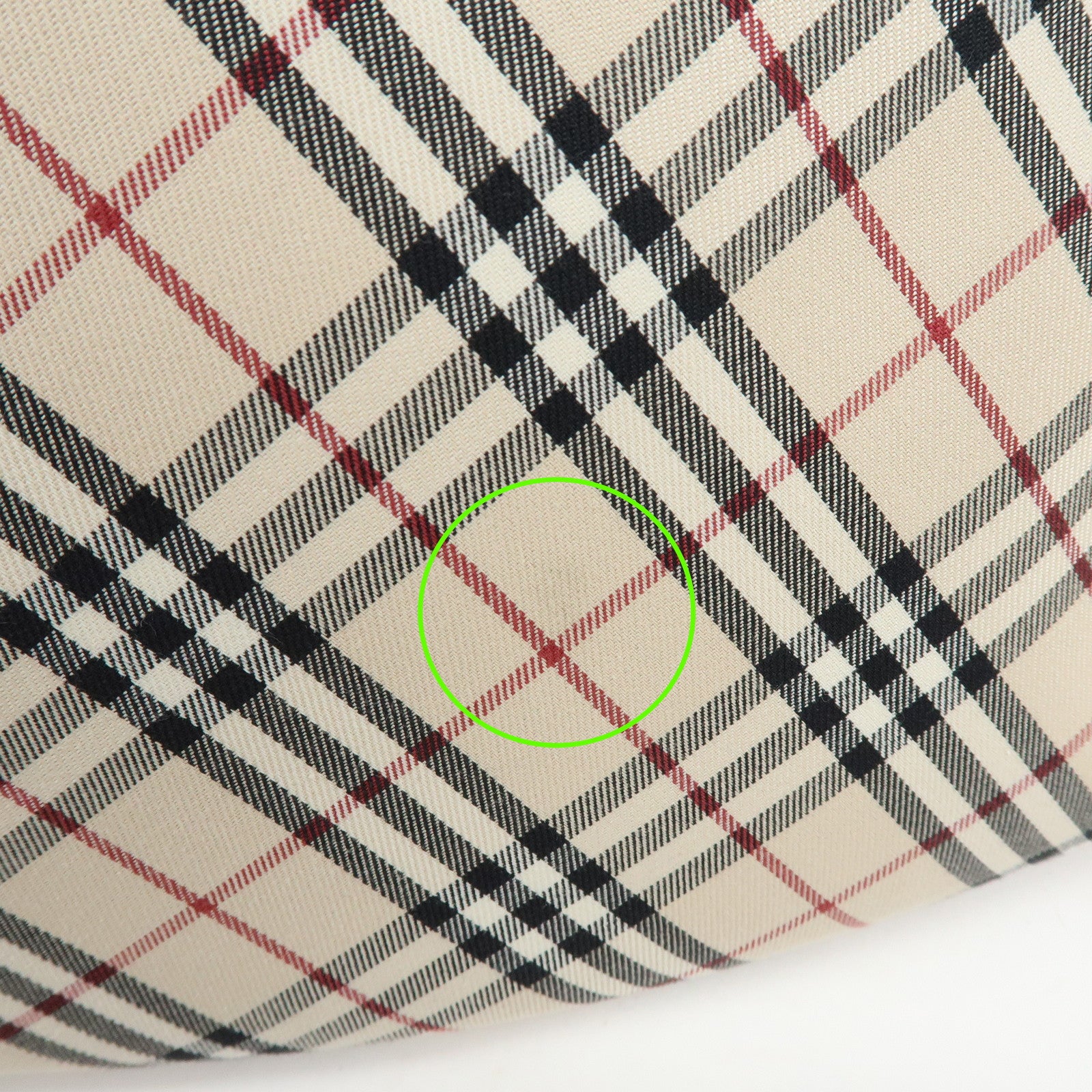 BURBERRY Nova Plaid Canvas Leather Shoulder Bag Beige