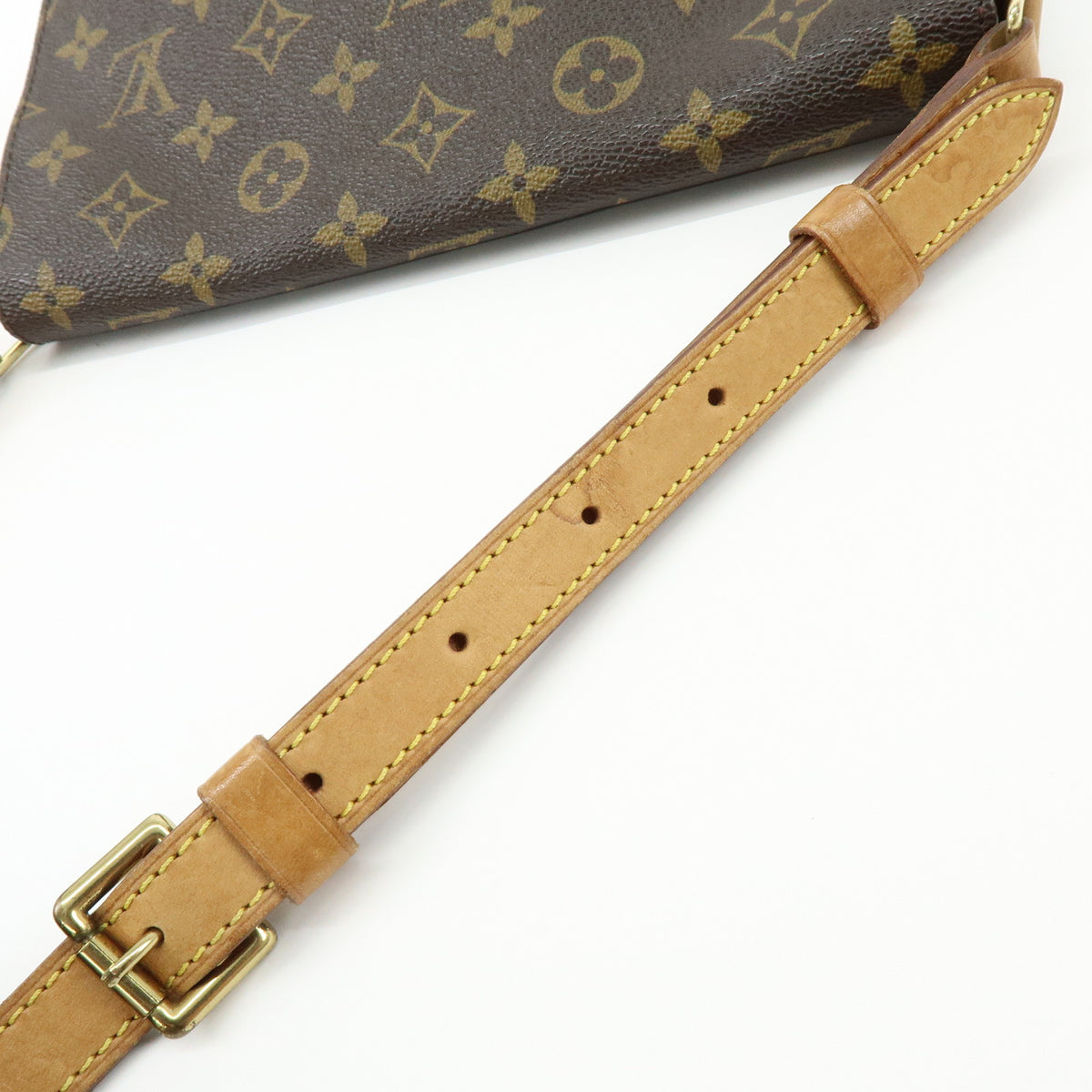 Louis Vuitton Monogram Musette Tango Short Shoulder Bag Brown M51257