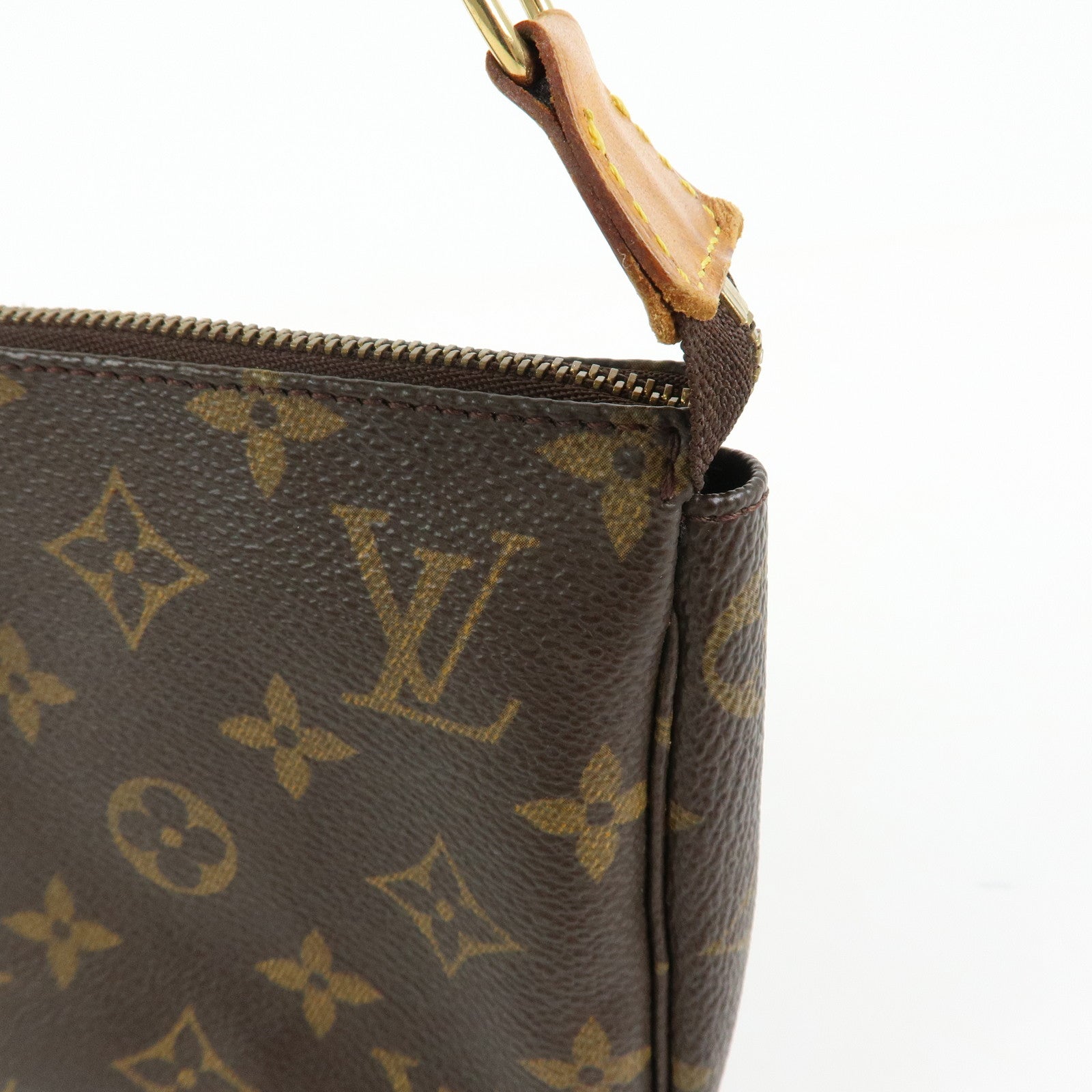 Louis Vuitton Monogram Pochette Accessoires Hand Bag Brown M51980