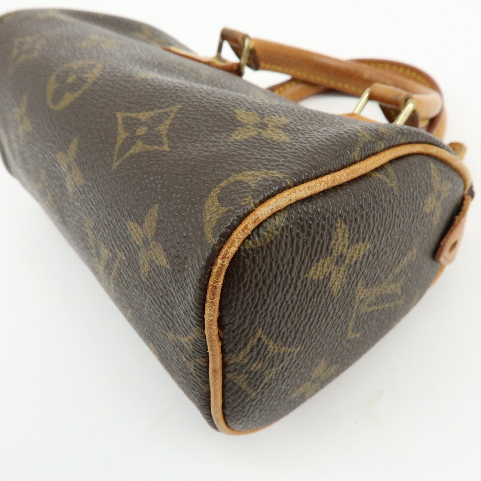 Louis Vuitton Monogram Canvas Mini Speedy Hand Bag & Strap M41534