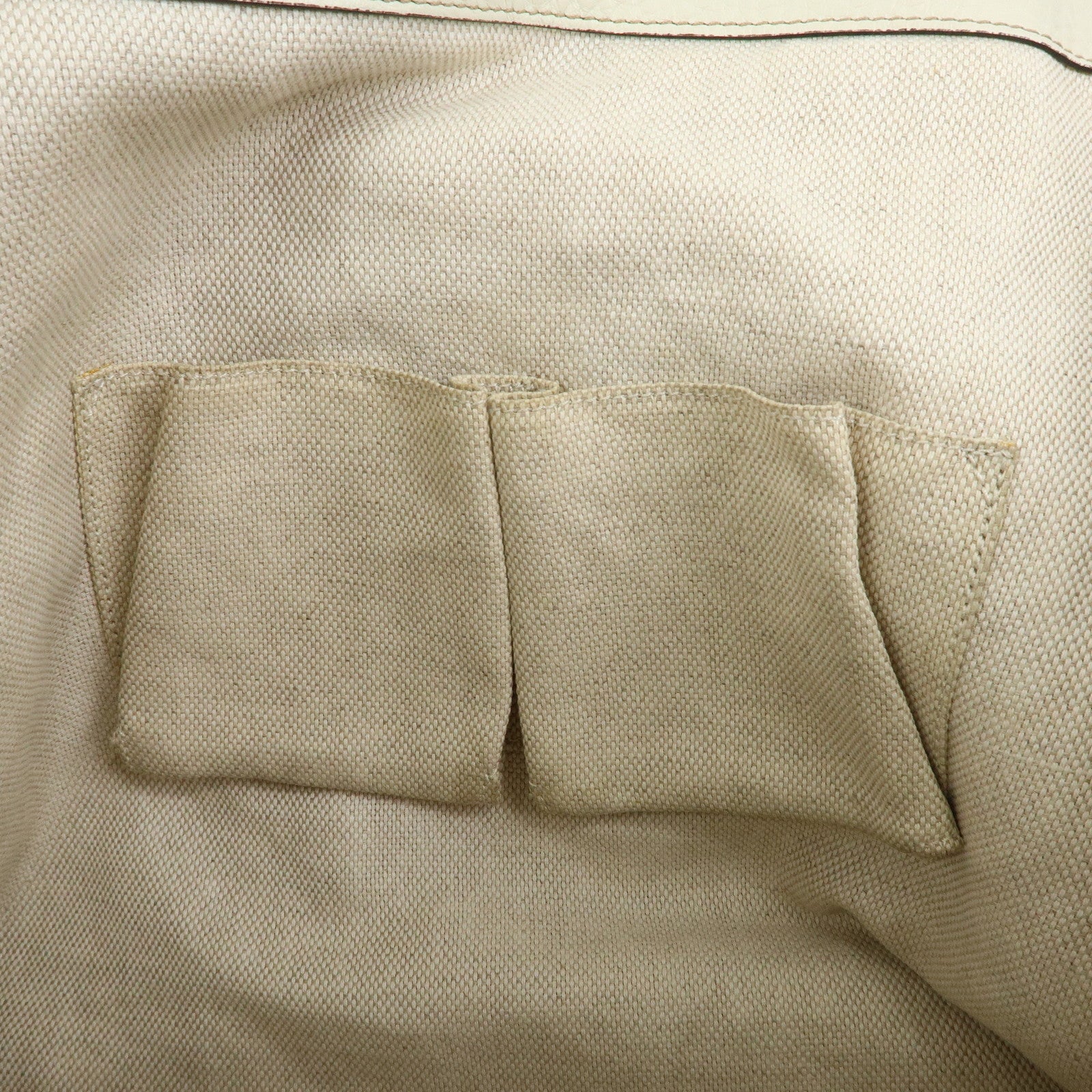 GUCCI SOHO Interlocking G Calf Leather Tote Shoulder Bag Ivory 282309