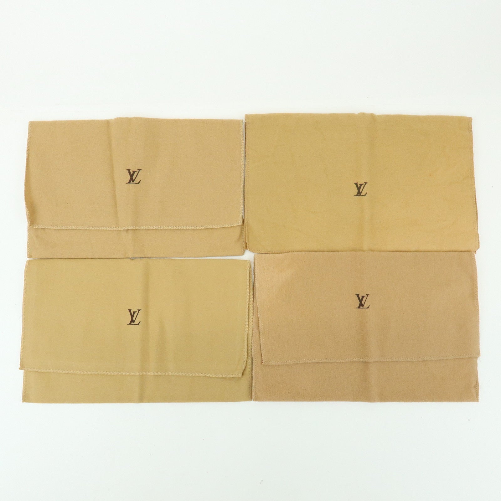 Loiuis Vuitton Set Of 15 Dust Bag Flap Style Beige Brown
