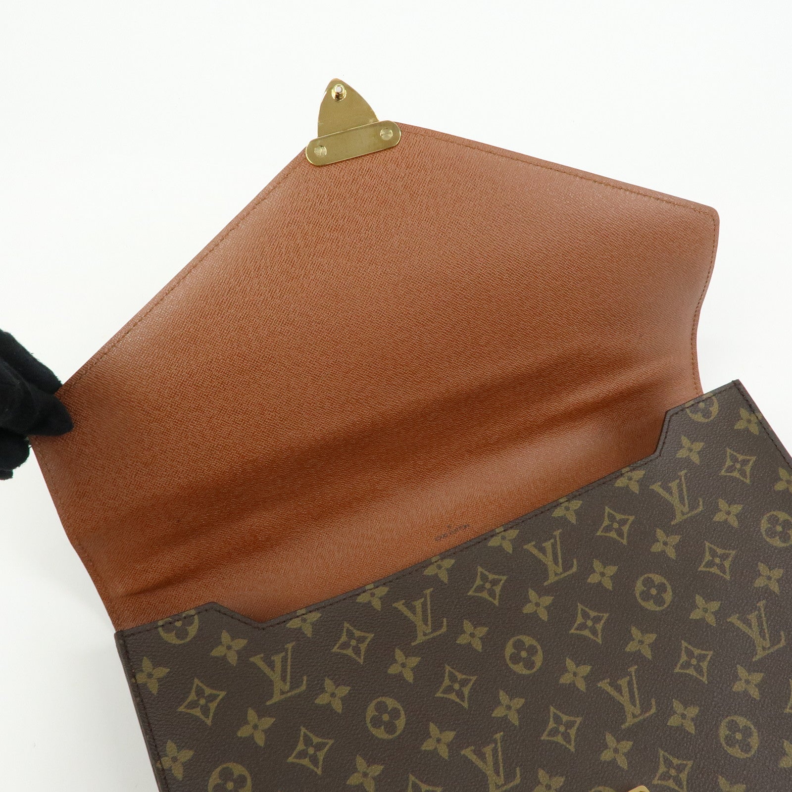 Louis Vuitton Monogram Port‑Documents Bandoulière Brown M53338