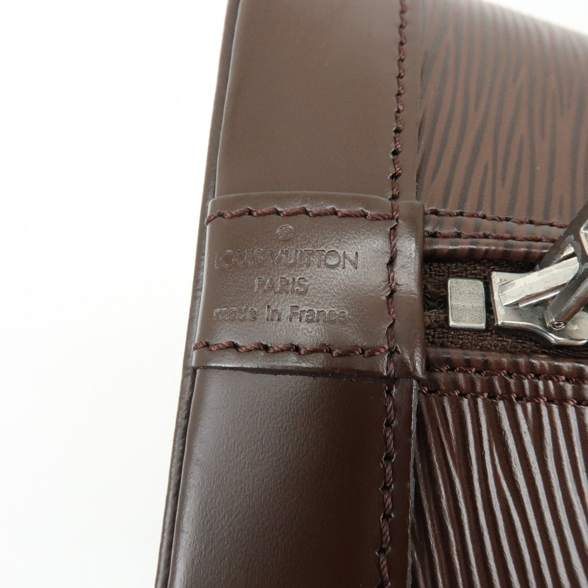 Louis Vuitton Epi Alma Leather Hand Bag Moca M5280D