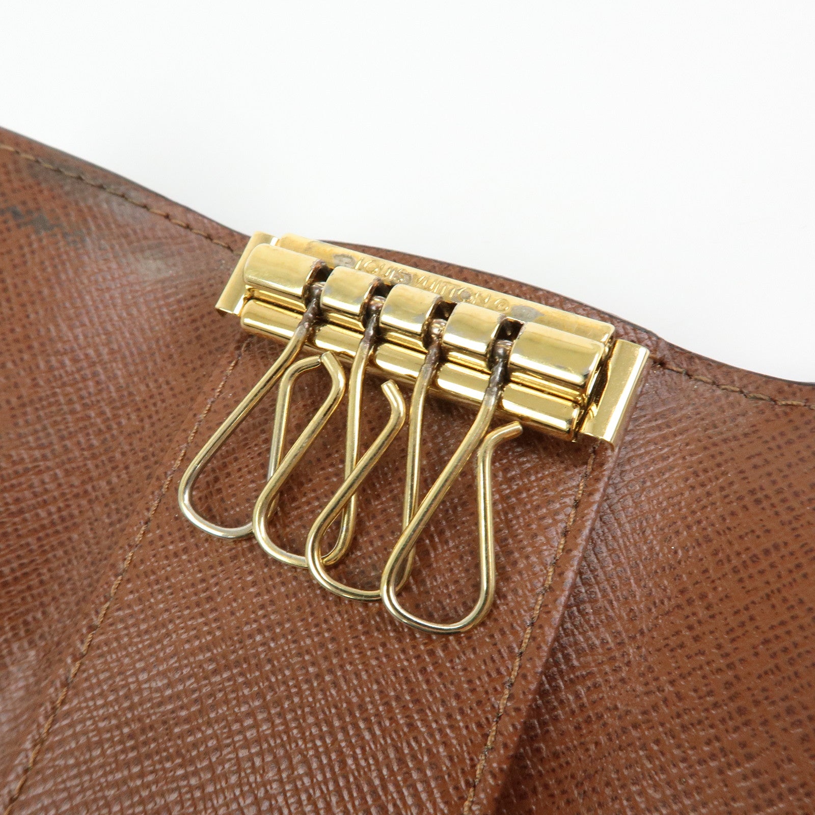 Louis Vuitton Monogram Multicles 4 Key Case Key Holder Brown M6263