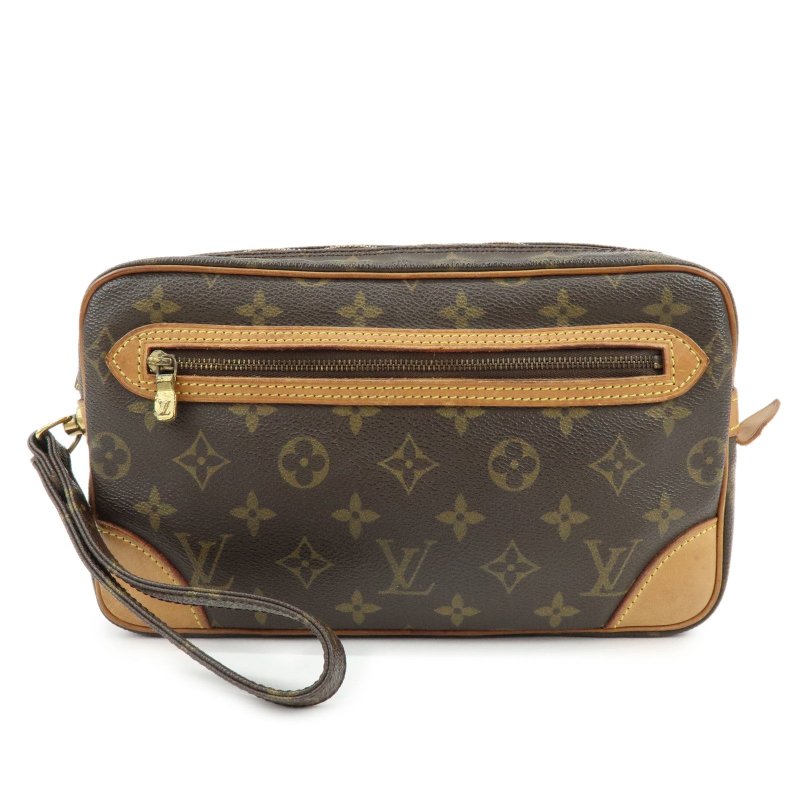 Louis Vuitton Monogram Marly Dragonne GM Clutch Bag Wrist Bag M51825