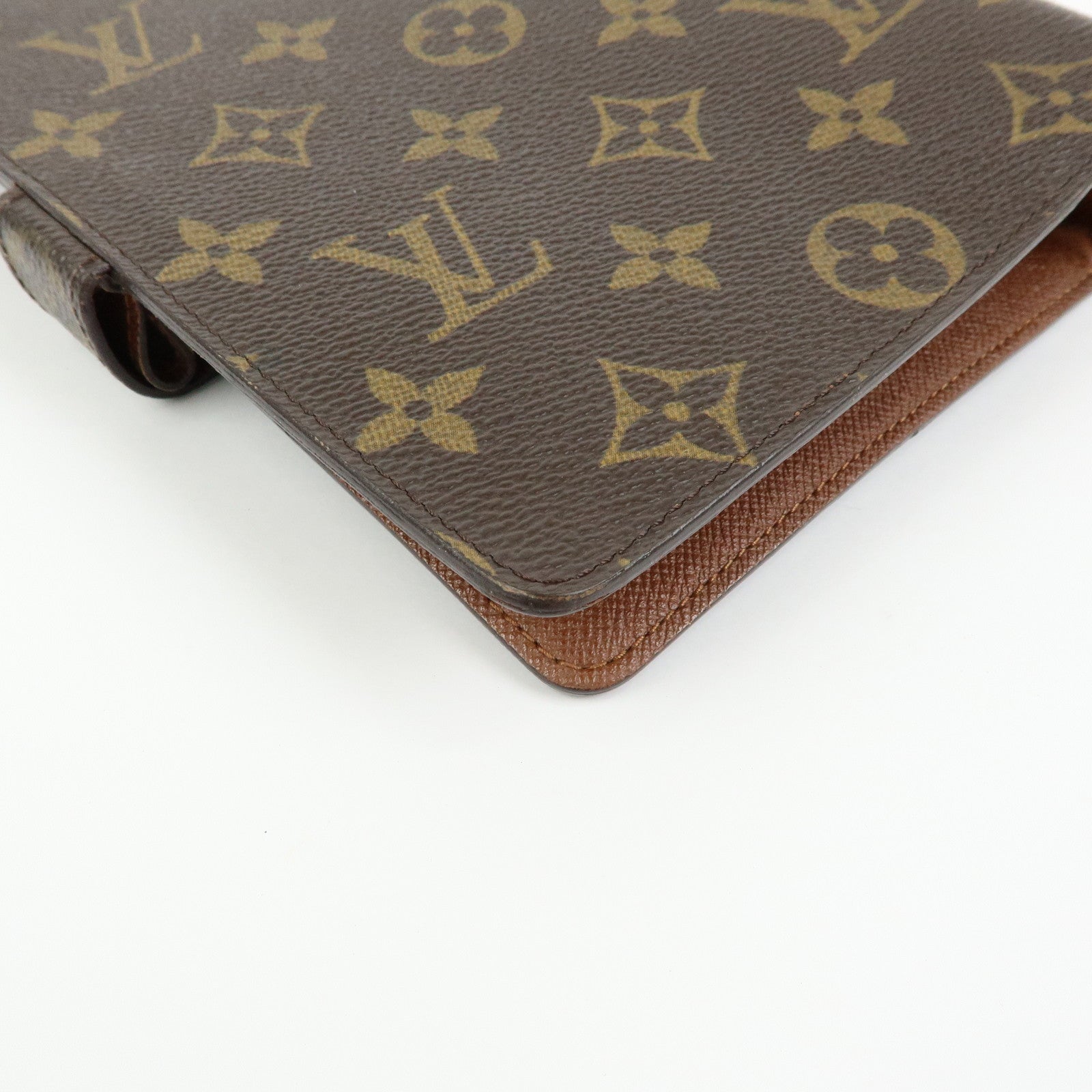 Louis Vuitton Monogram Agenda MM Planner Cover Brown R20004
