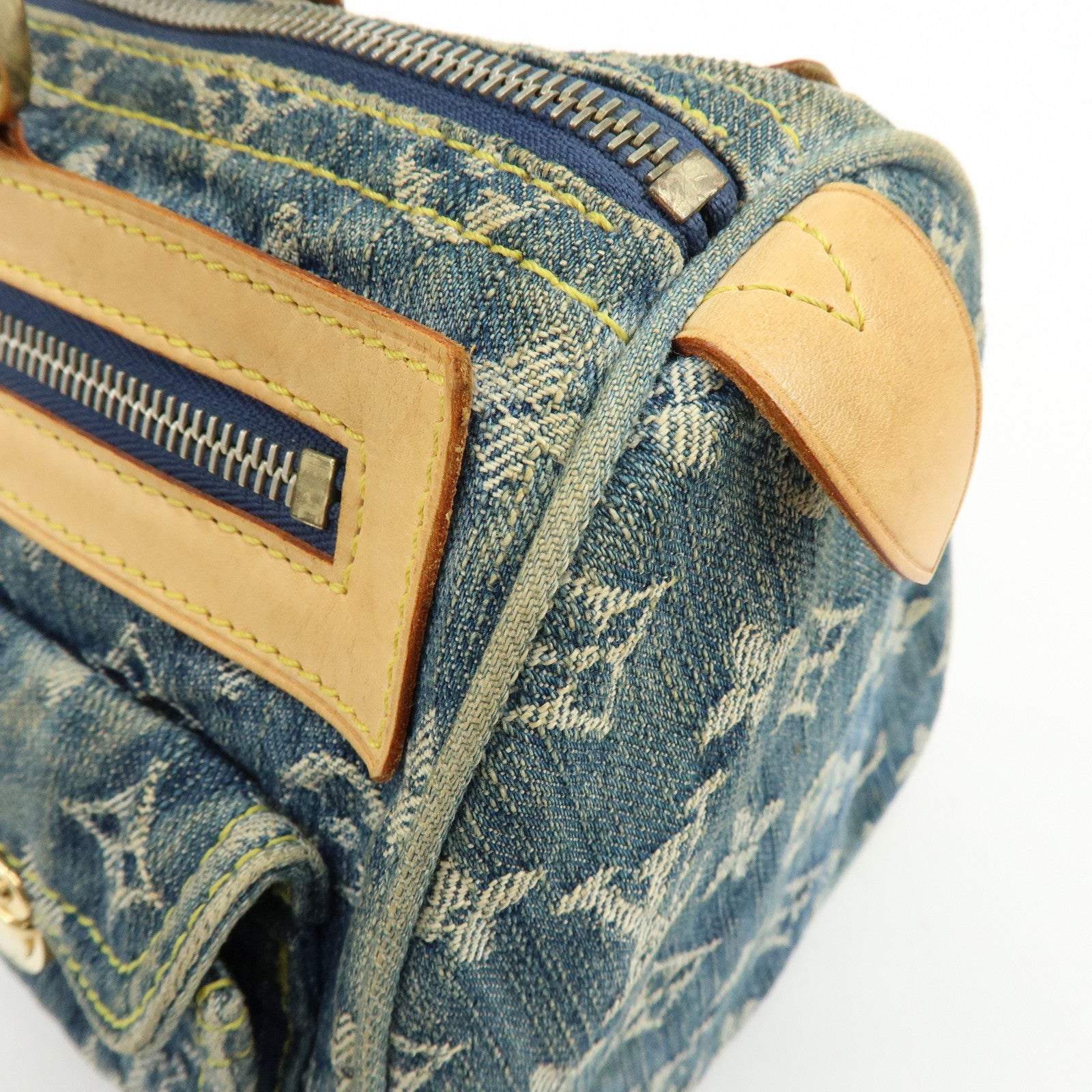 Louis Vuitton Monogram Denim Neo Speedy Boston Bag Blue M95019