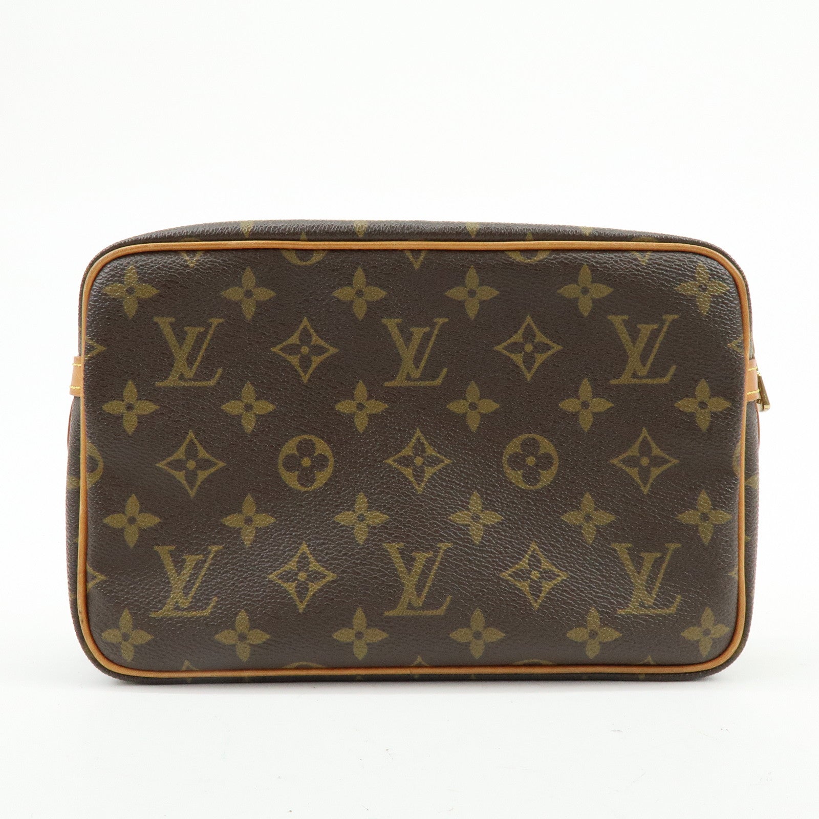 Louis Vuitton Monogram Compiegne 23 Pouch Clutch Bag Brown M51845