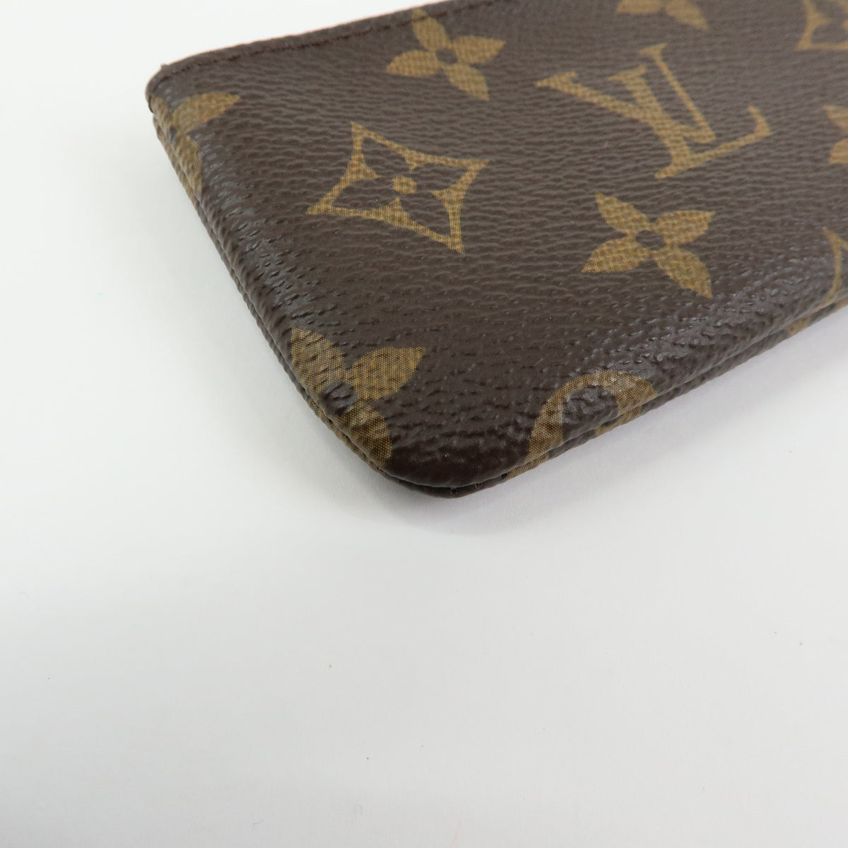 Louis Vuitton Monogram Pochette Cles Coin Case Key Case Brown M62650