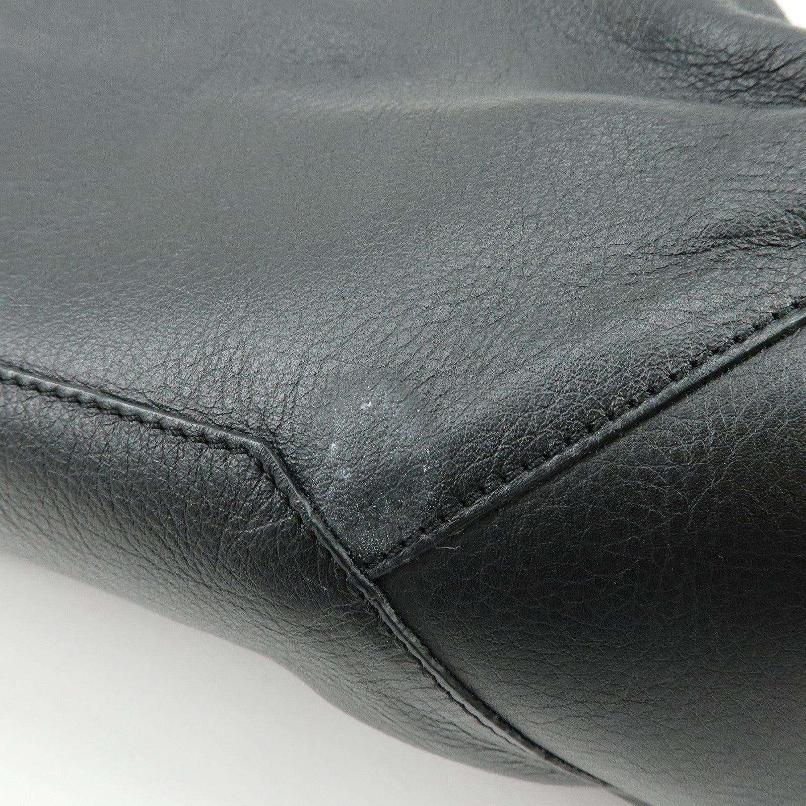 BALENCIAGA The Papier Leather Tote Shoulder Bag Black 236701