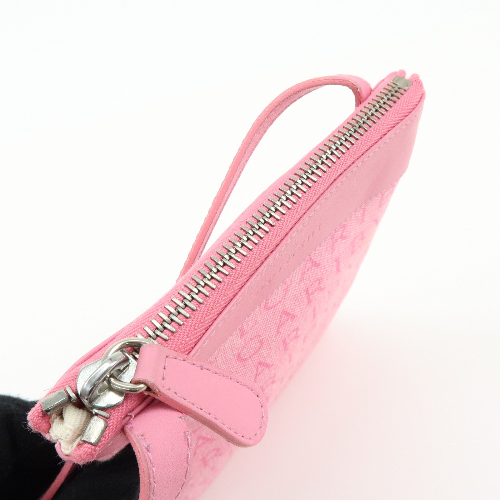 BVLGARI Logomania Canvas Leather Shoulder Bag Crossbody Bag Pink