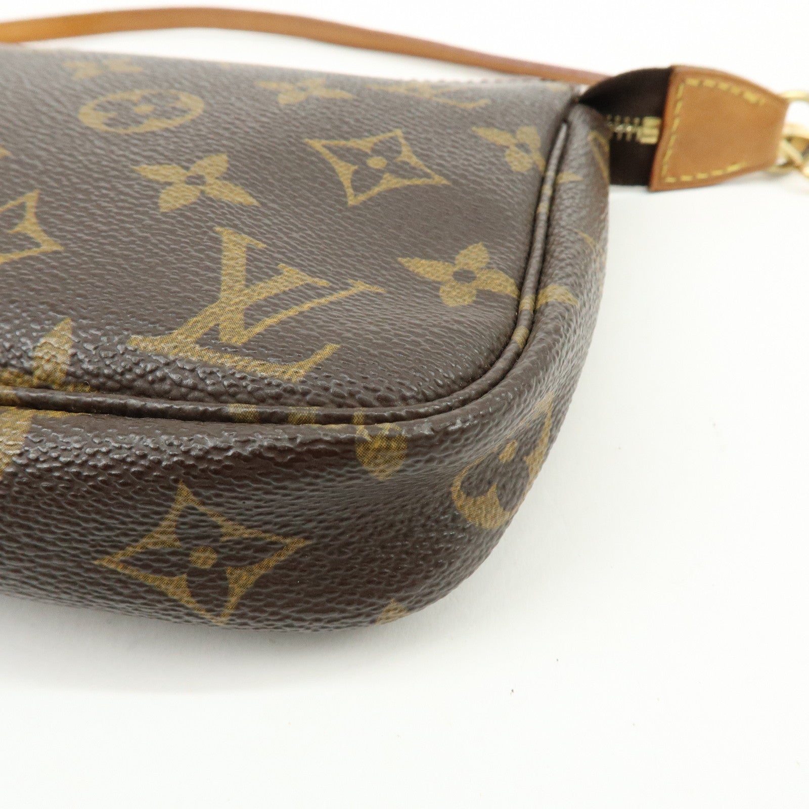 Louis Vuitton Monogram Pochette Accessoires Hand Bag Brown M51980