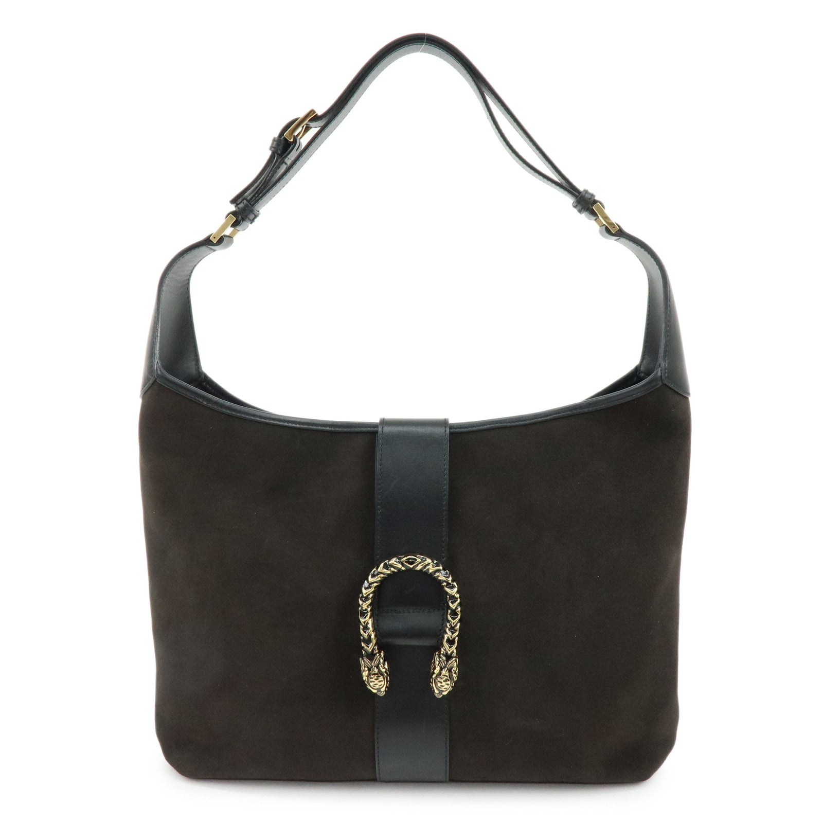 GUCCI Dionysus Suede Leather Shoulder Bag Hand Bag Dark Brown 001.4067
